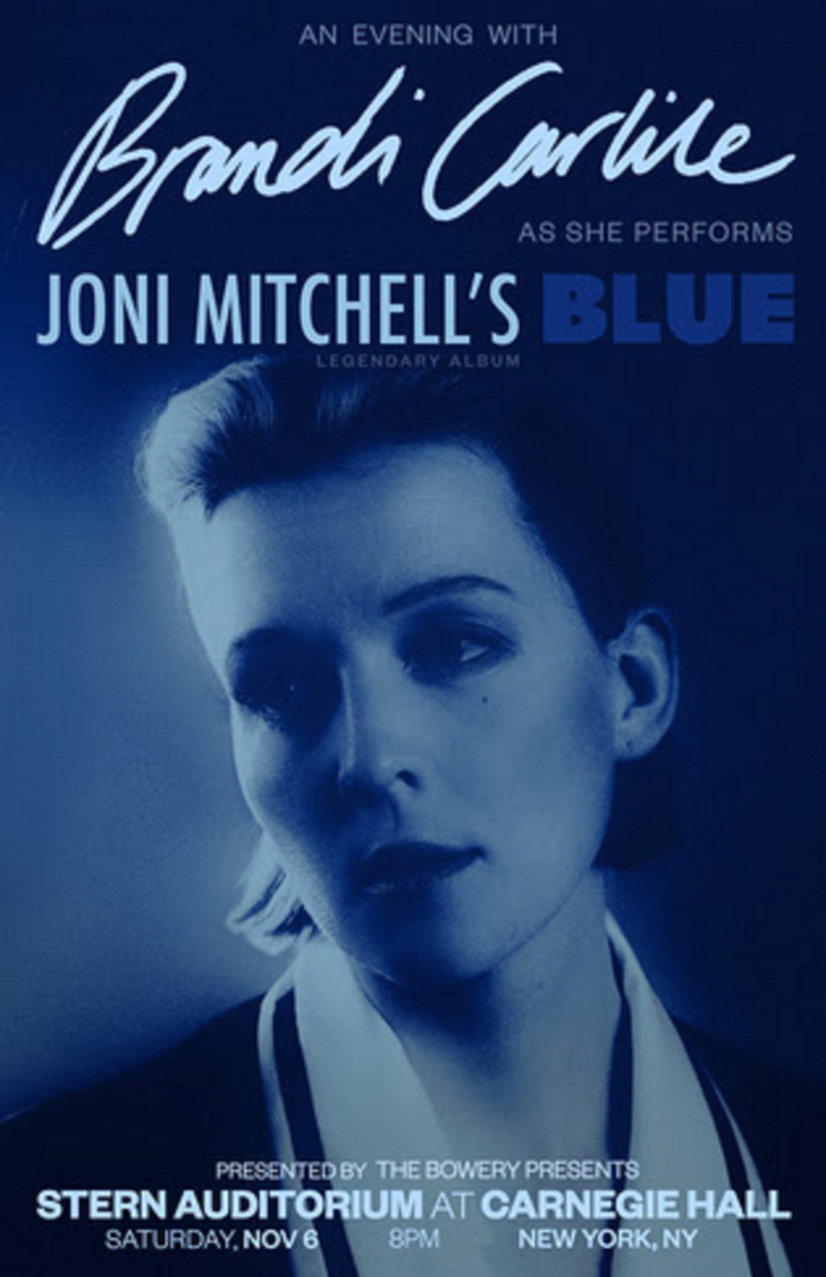 An evening with Brandi Carlile as she performs Joni Mitchell’s legendary album "Blue"