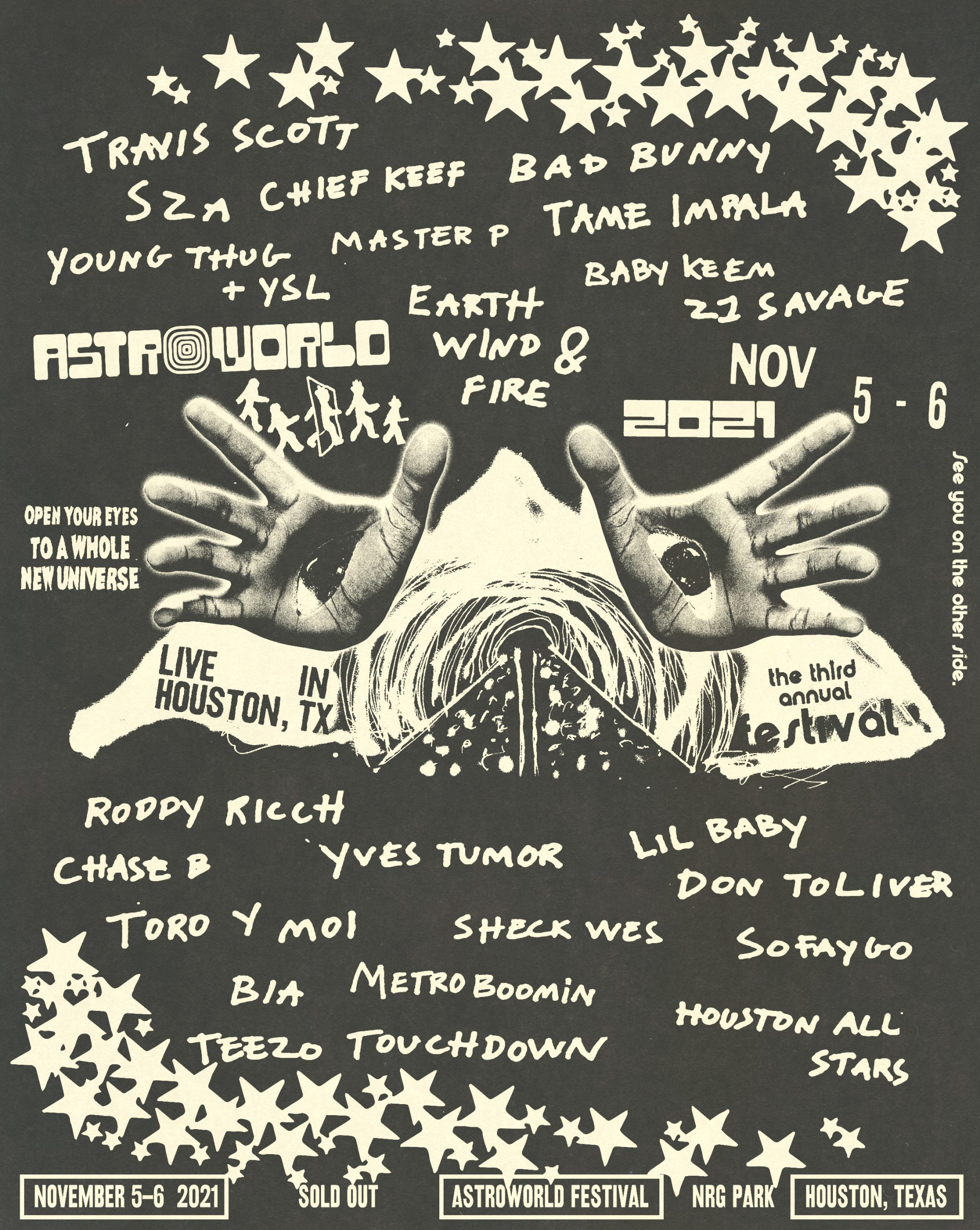 Travis Scott Announces 2021 Astroworld Festival Lineup
