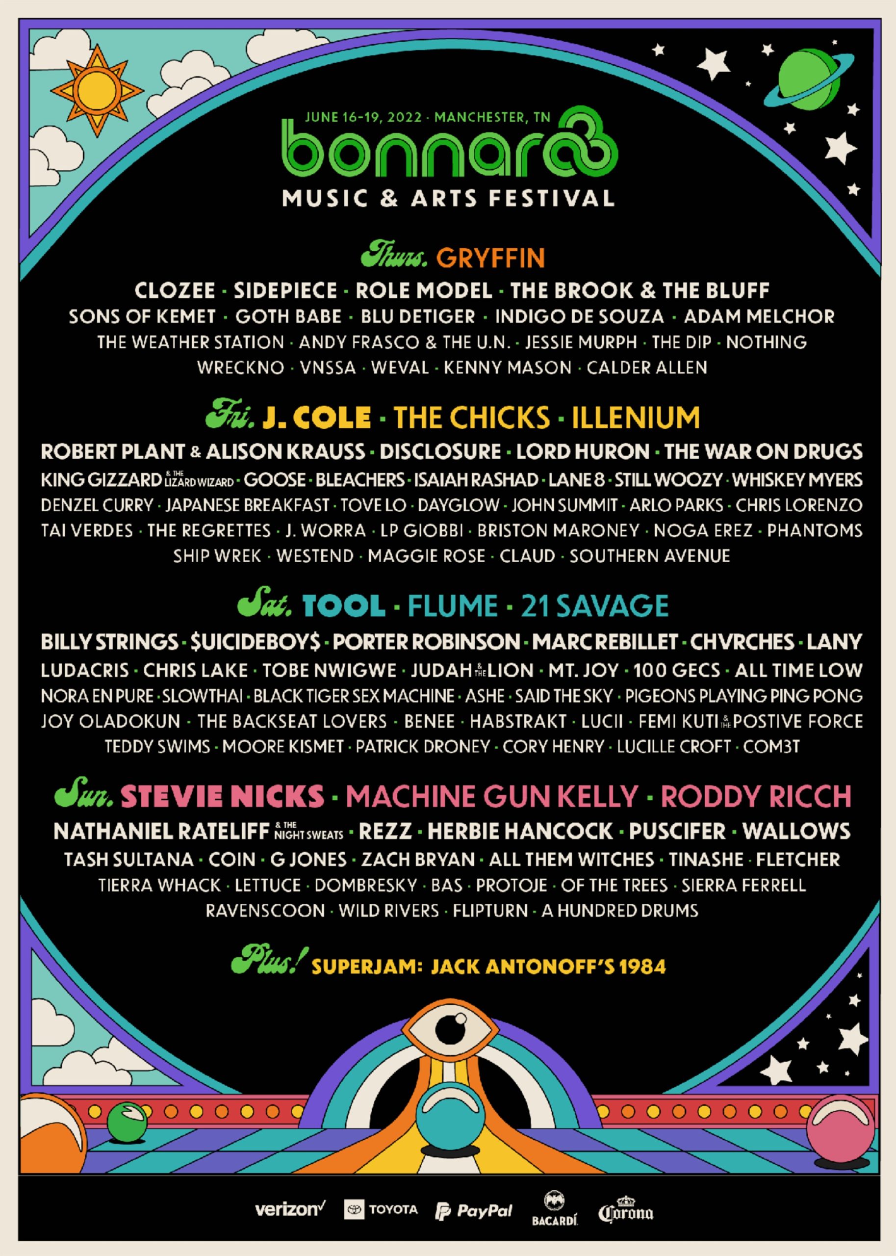 Bonnaroo announces 2022 lineup