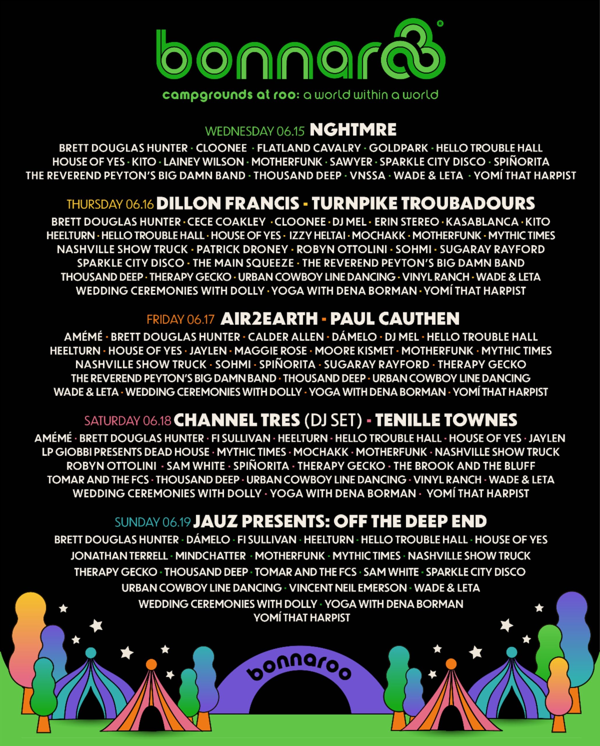 Bonnaroo Unveils 2022 Camping Plaza Lineup
