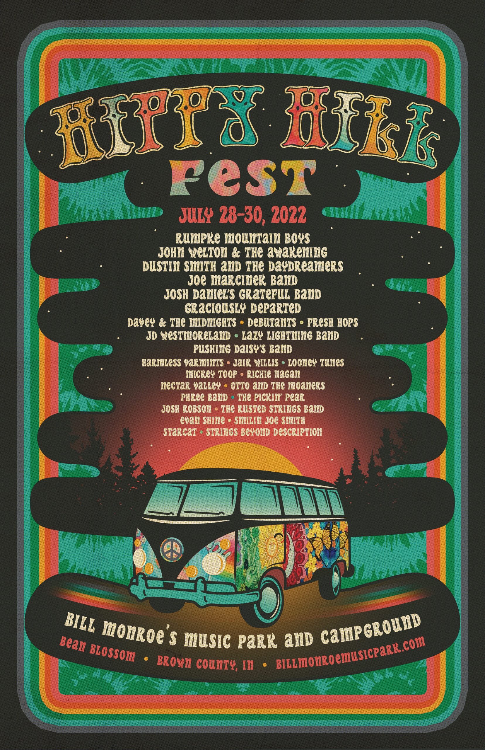 2nd Annual Hippy Hill Fest – July 28-30, 2022