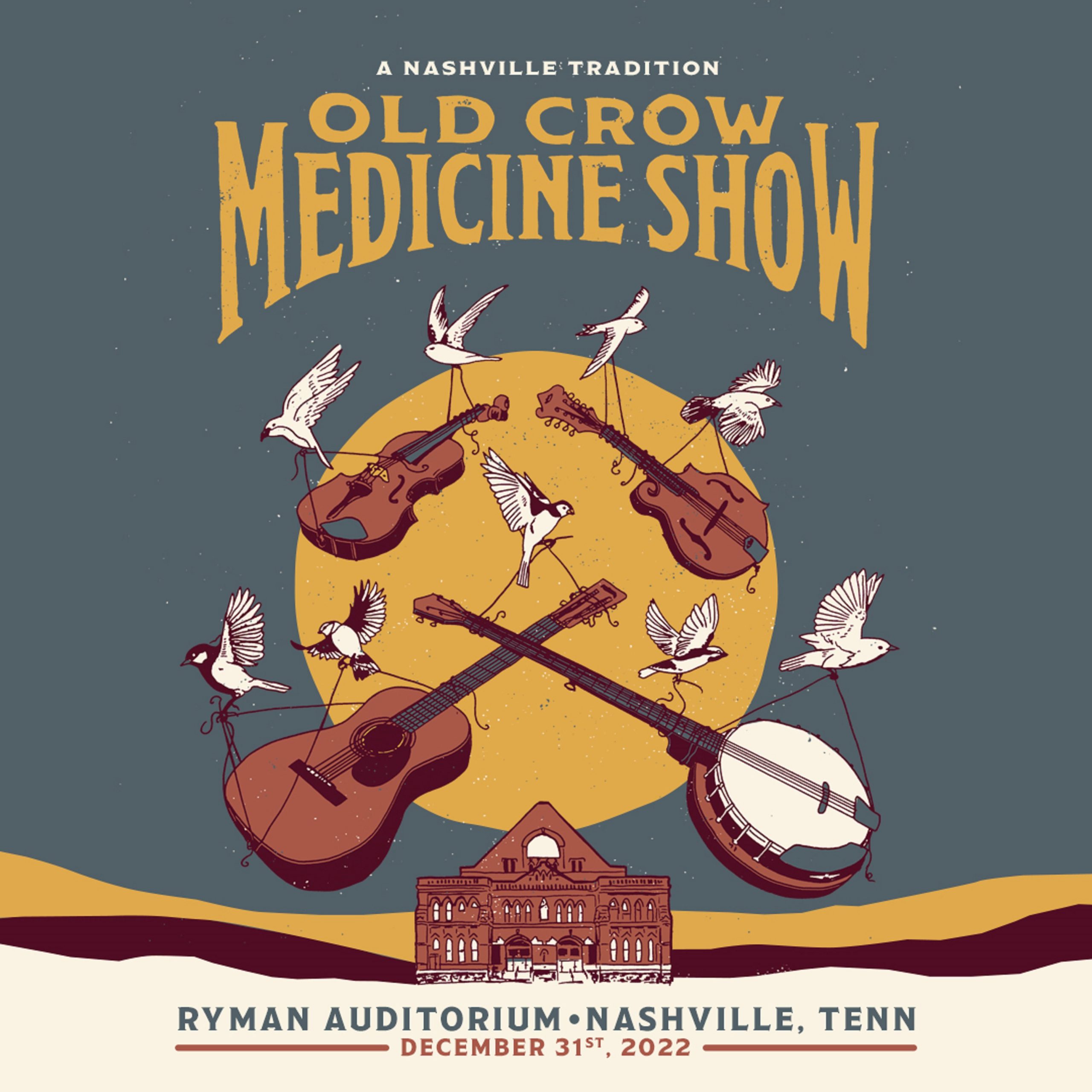 Old Crow Medicine Show Announce 15th Annual New Year's Eve Show at Nashville's Ryman Auditorium