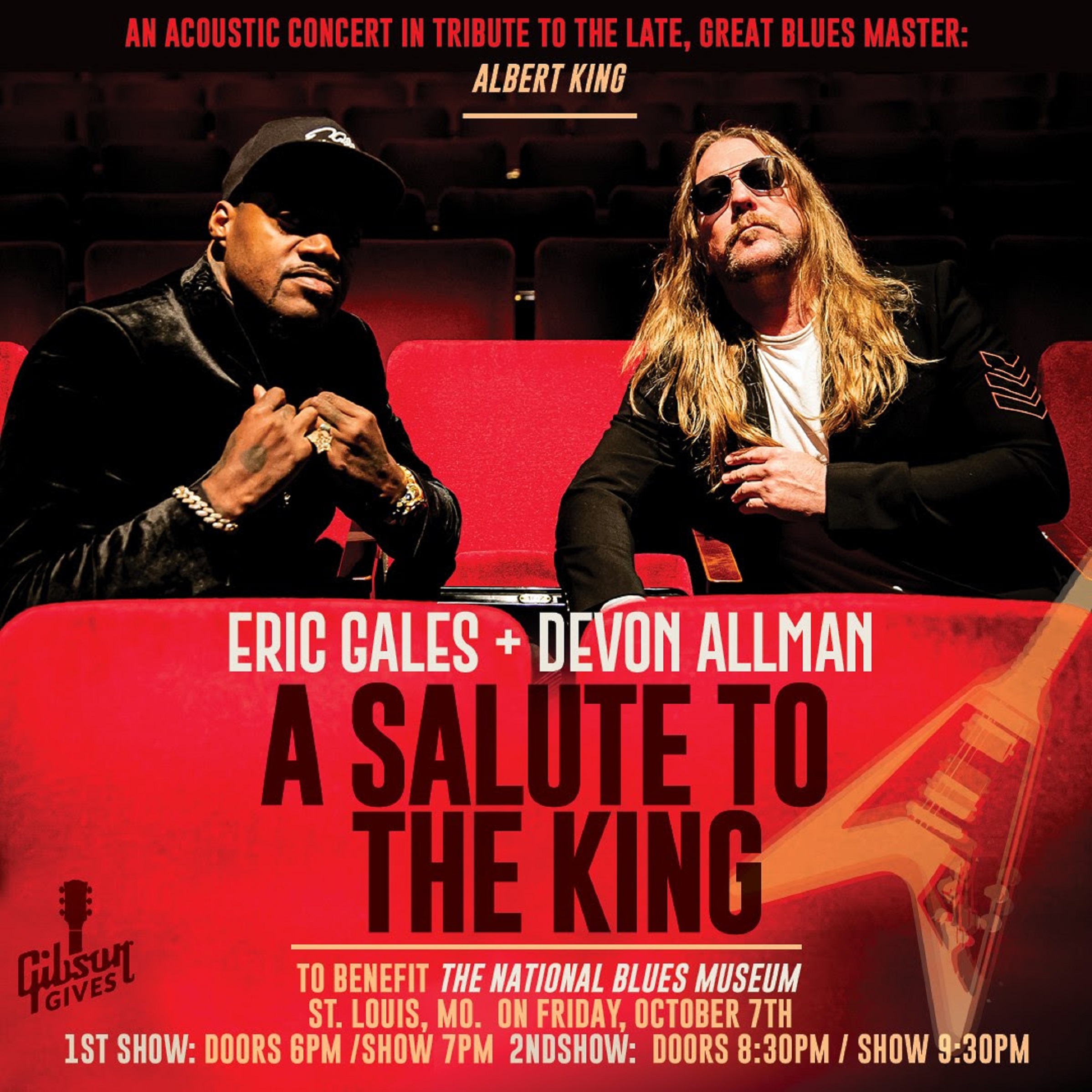 Gibson Gives Presents: Devon Allman and Eric Gales a benefit concert at the National Blues Museum
