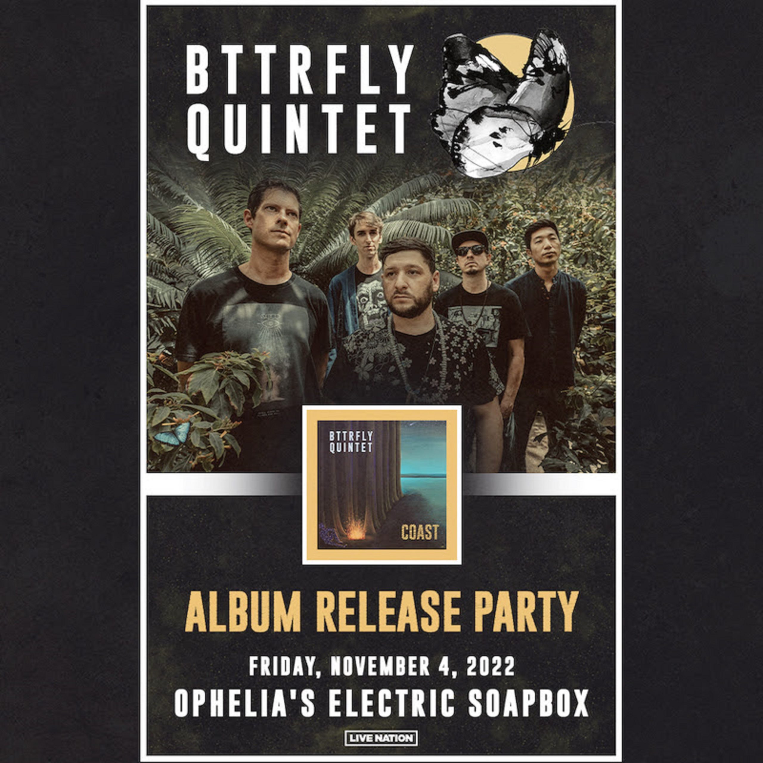 Lettuce & Big Gigantic musicians front soul-jazz supergroup BTTRFLY Quintet, and drop debut single "Coast"