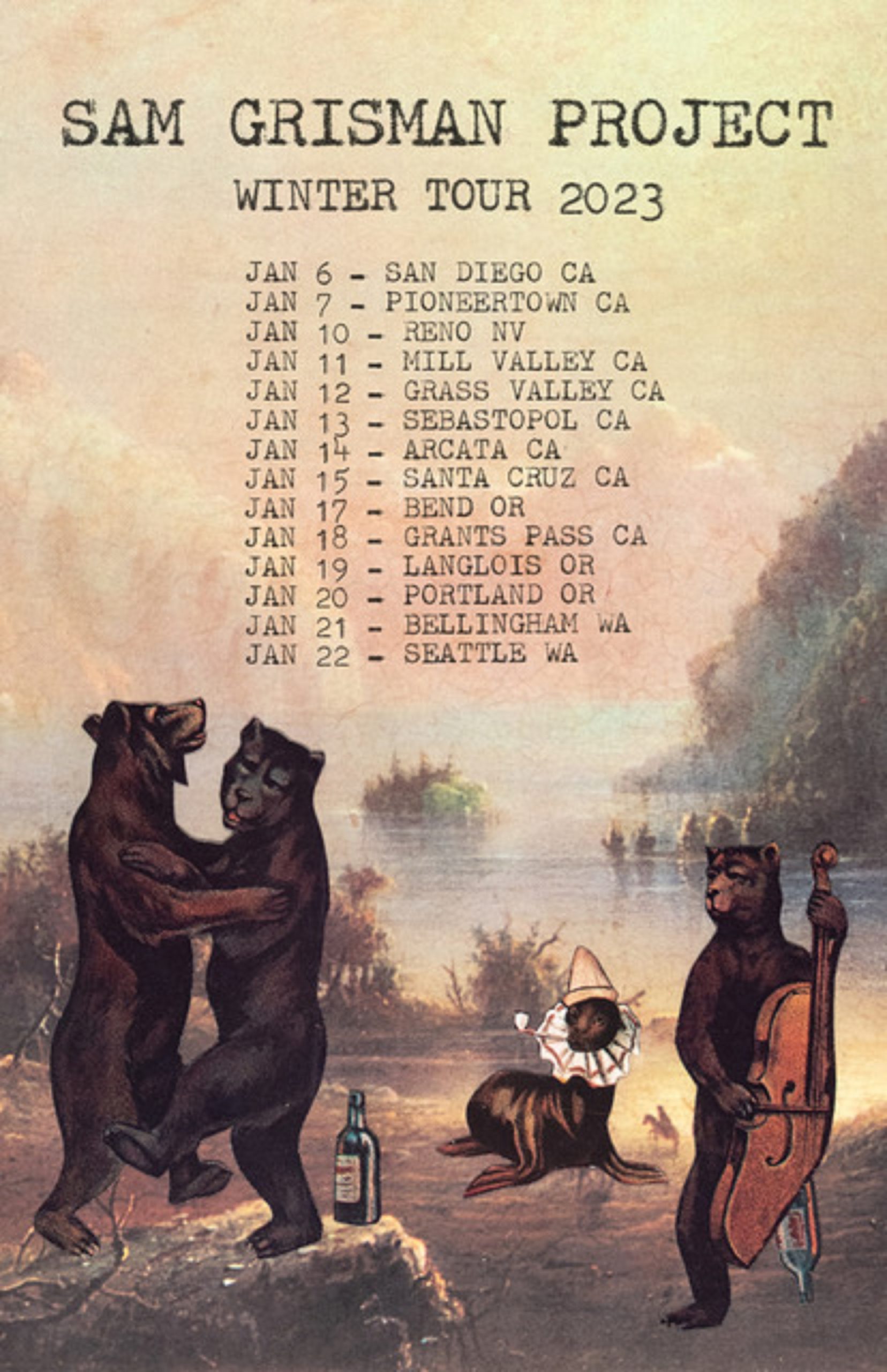 Sam Grisman Project Announces West Coast 2023 Winter Tour and Releases “Friend of the Devil” Video