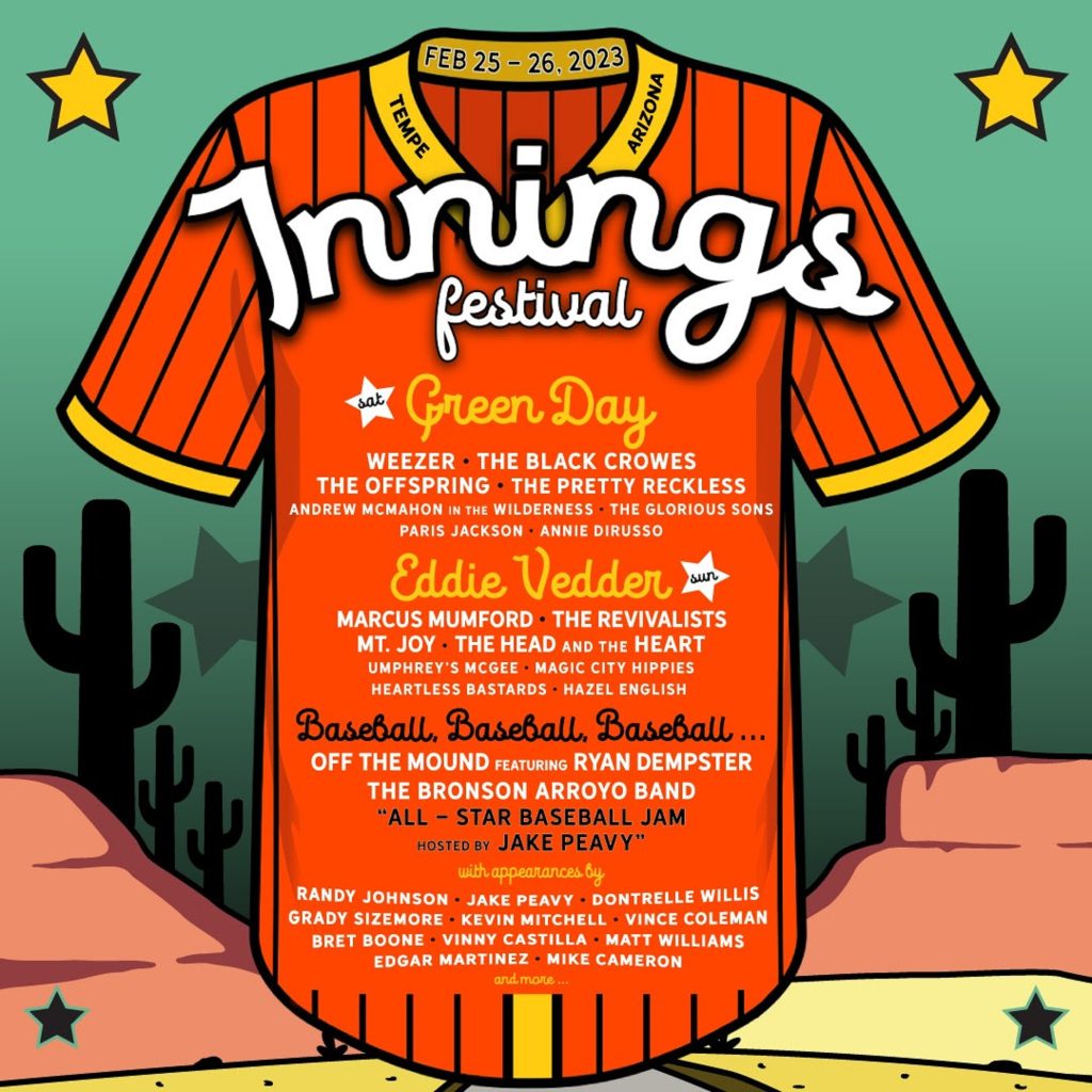 Eddie Vedder Headlining Innings Festival