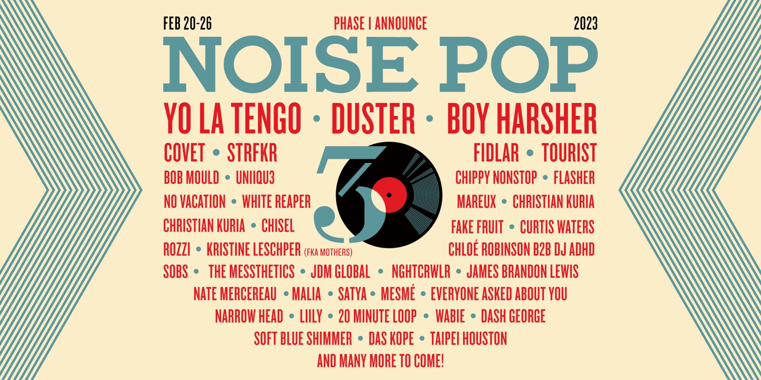 NOISE POP FESTIVAL ANNOUNCES 2023 MUSIC LINEUP
