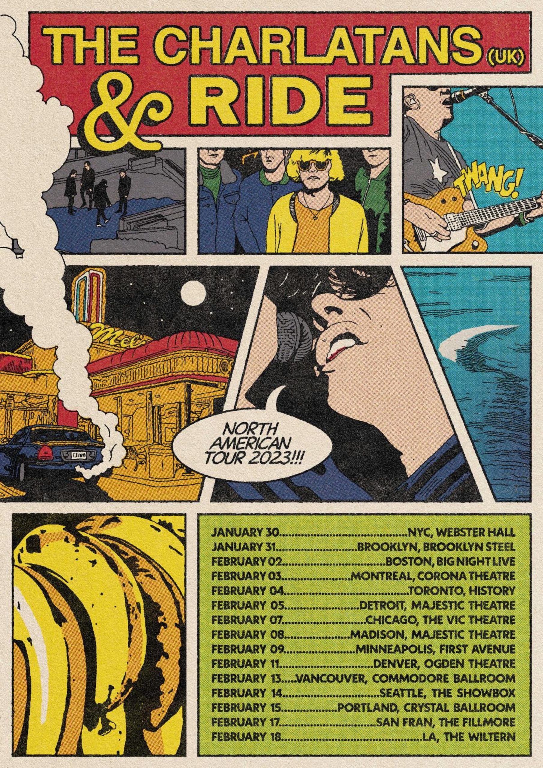 Charlatans UK & Ride unite for co-headlining tour