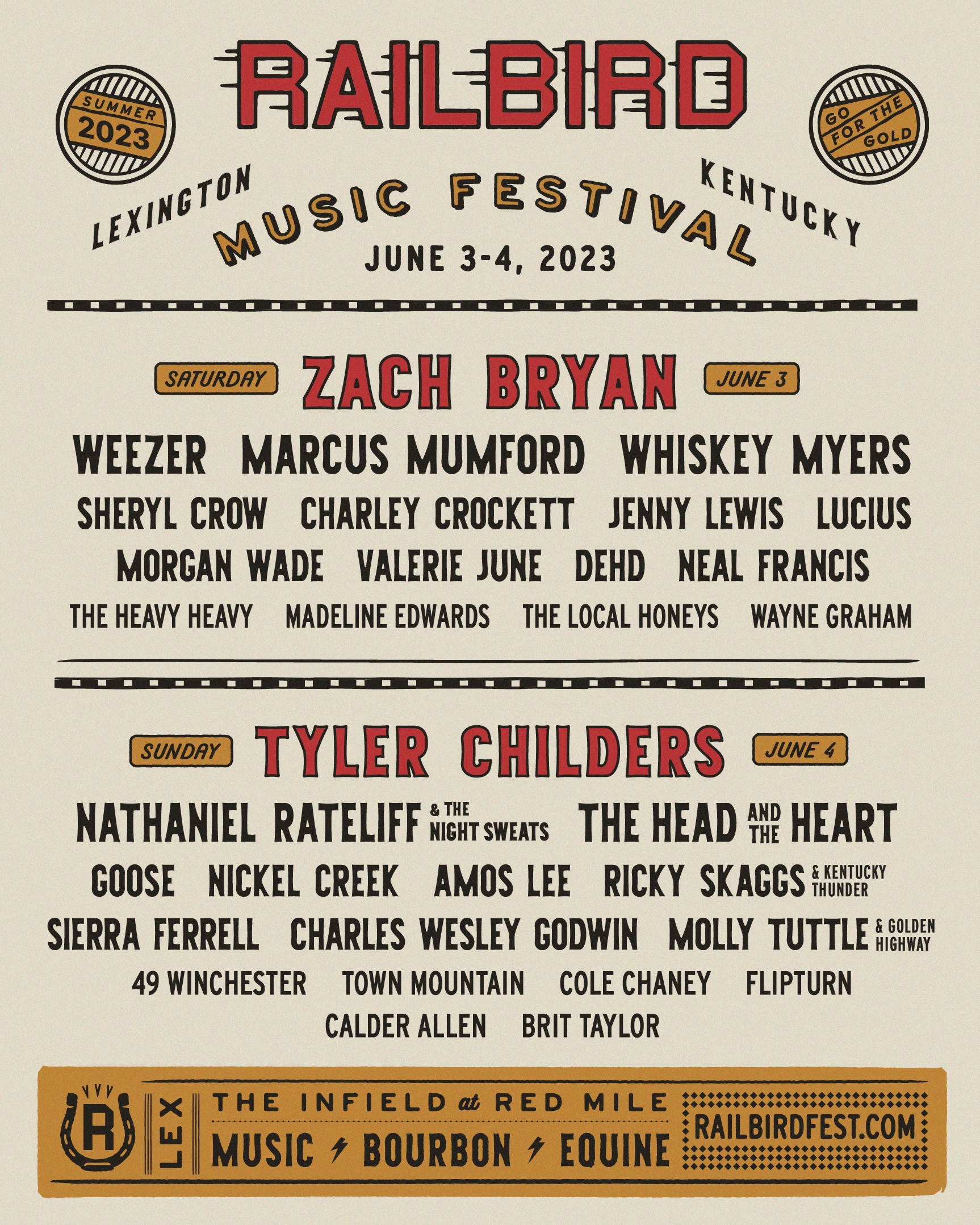 Goose, Nathaniel Rateliff & The Night Sweats, Sheryl Crow, and more at the Infield at Red Mile June 3 & 4