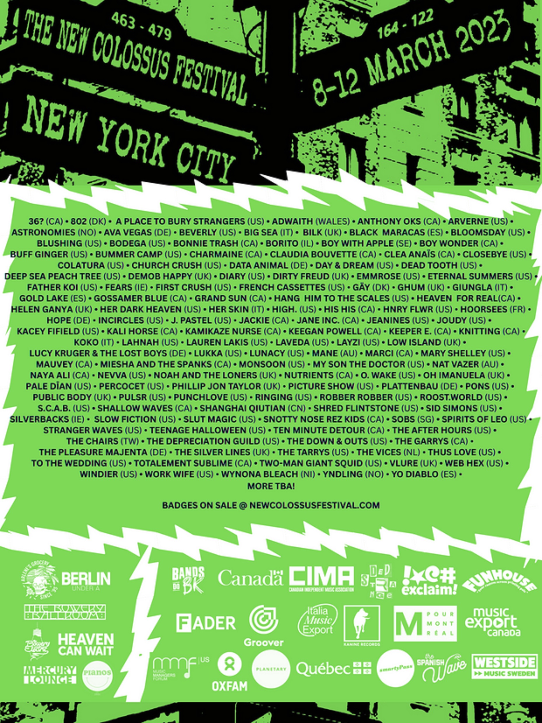 New Colossus Festival Announces 2nd Wave of Performing Artists