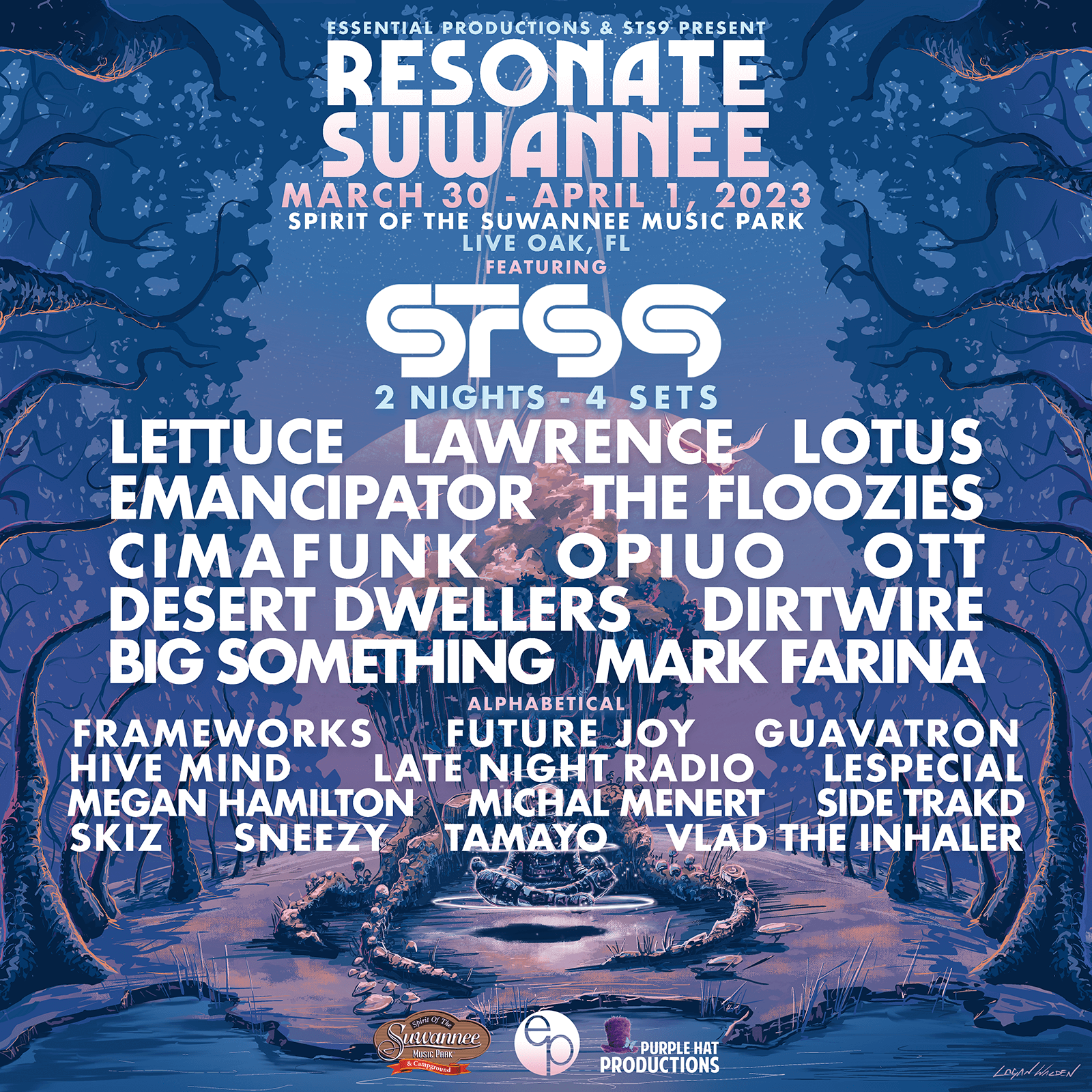 RESONATE SUWANNEE REVEALS 2023 LINEUP WITH STS9, LETTUCE, LAWRENCE, LOTUS, CIMAFUNK, AND MORE