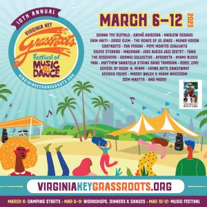 10th Annual Virginia Key GrassRoots Festival Returns March 10-12, 2023