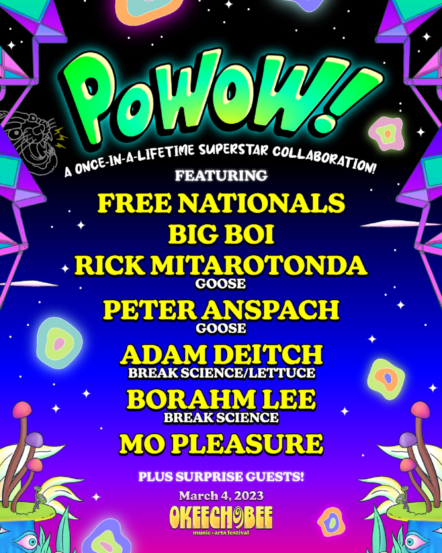 Rick Mitarotonda & Peter Anspach ADDED TO POWOW! ALL-STAR LINEUP AT 2023 OKEECHOBEE MUSIC & ARTS FESTIVAL