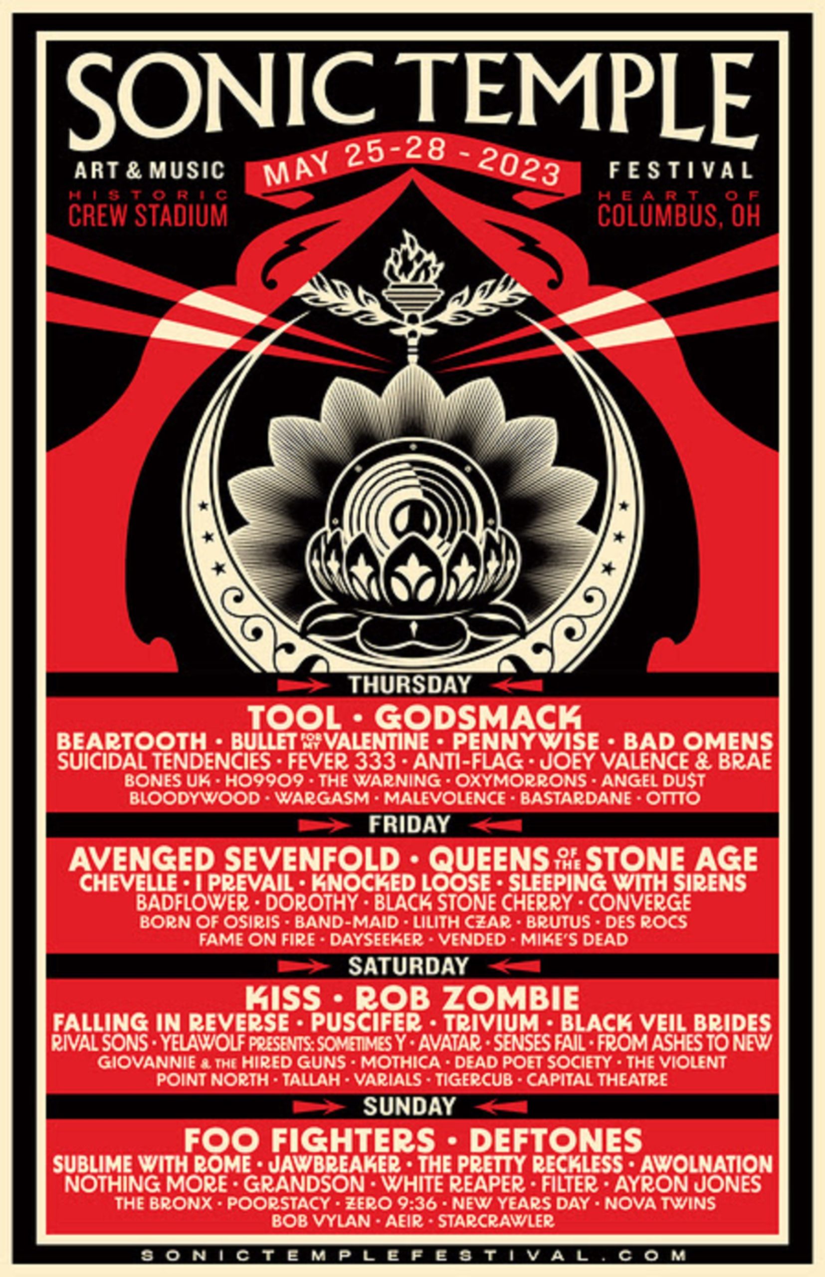 Sonic Temple Art & Music Festival Announces 2023 Lineup
