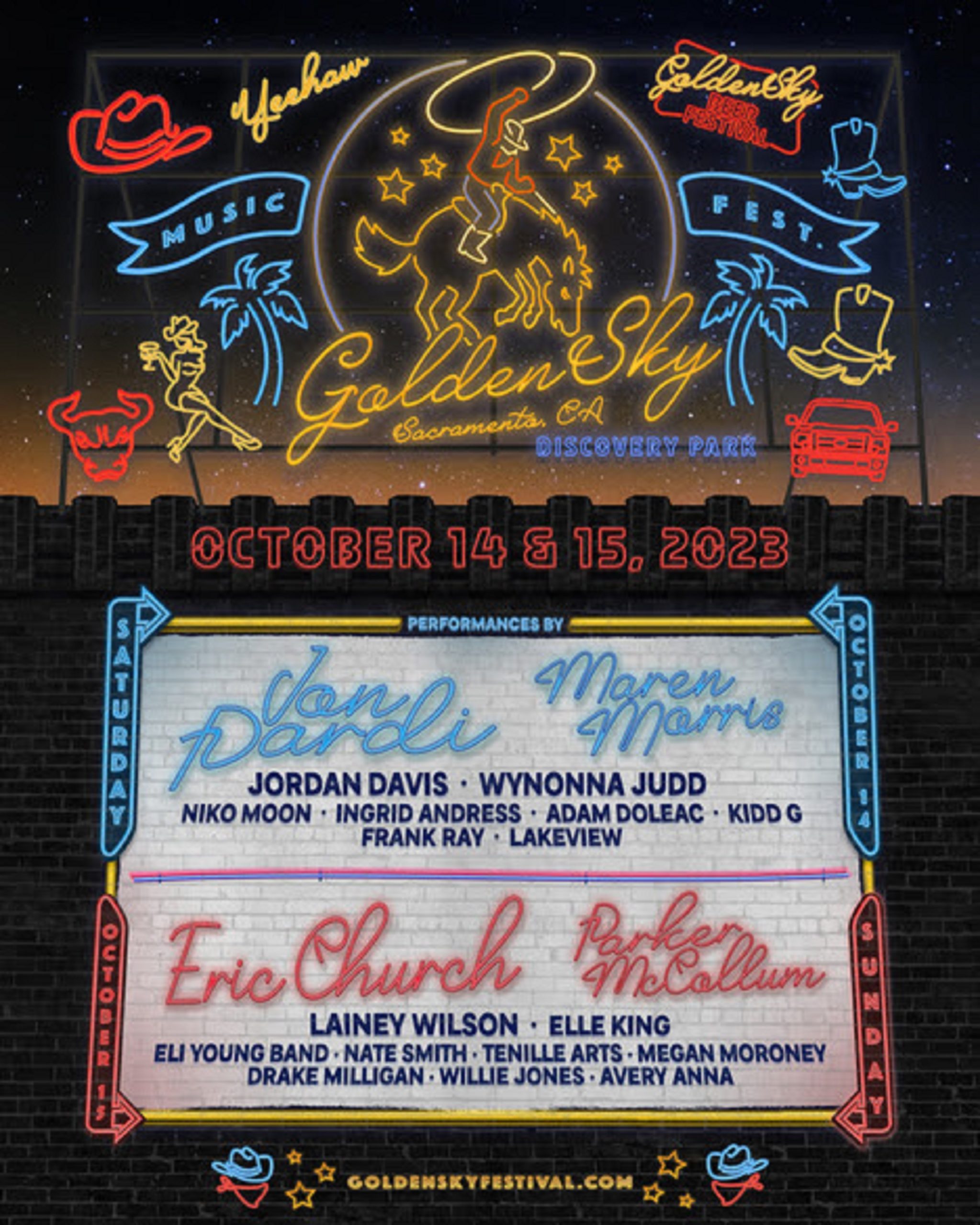 2nd Annual GoldenSky Country Music Festival Lineup