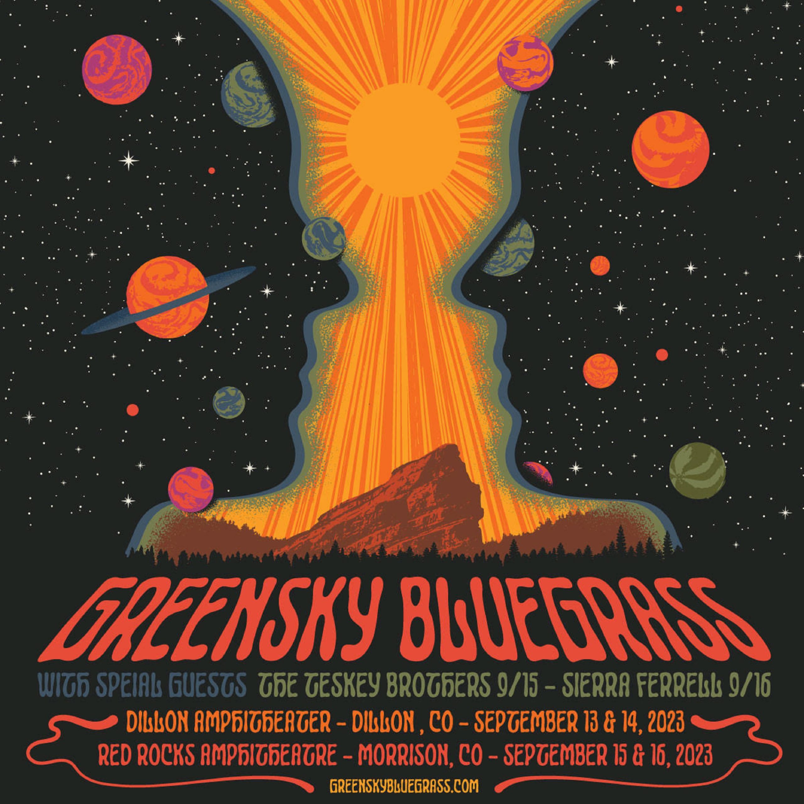 Greensky Bluegrass Announce 2023 Red Rocks & Dillon Amphitheater shows