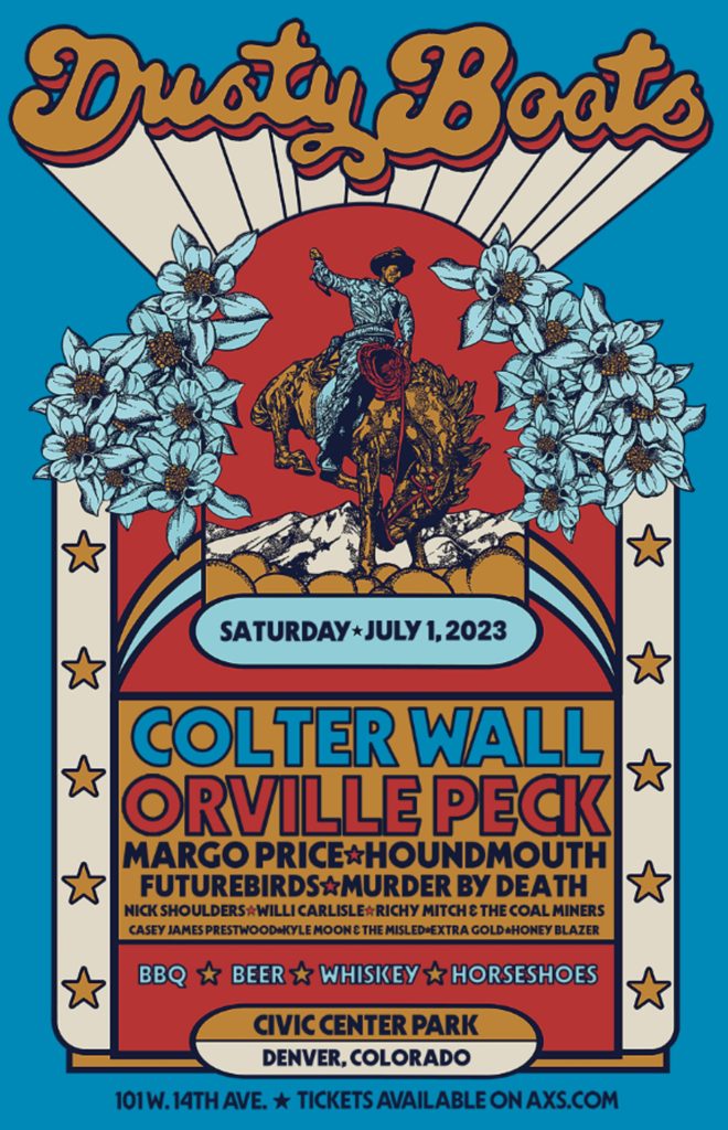 DUSTY BOOTS live for the first time at Civic Center Park on Saturday, July 1, 2023