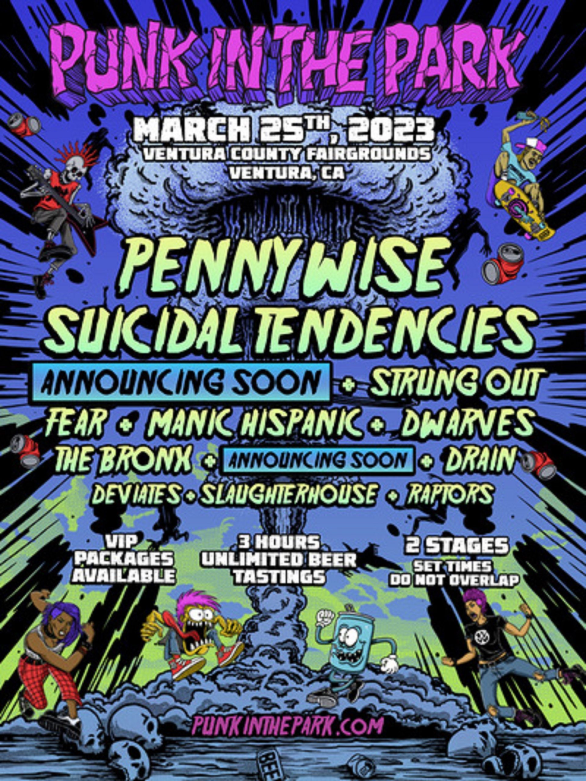 Punk In The Park Ventura Next Saturday, March 25 at Ventura County Fairgrounds