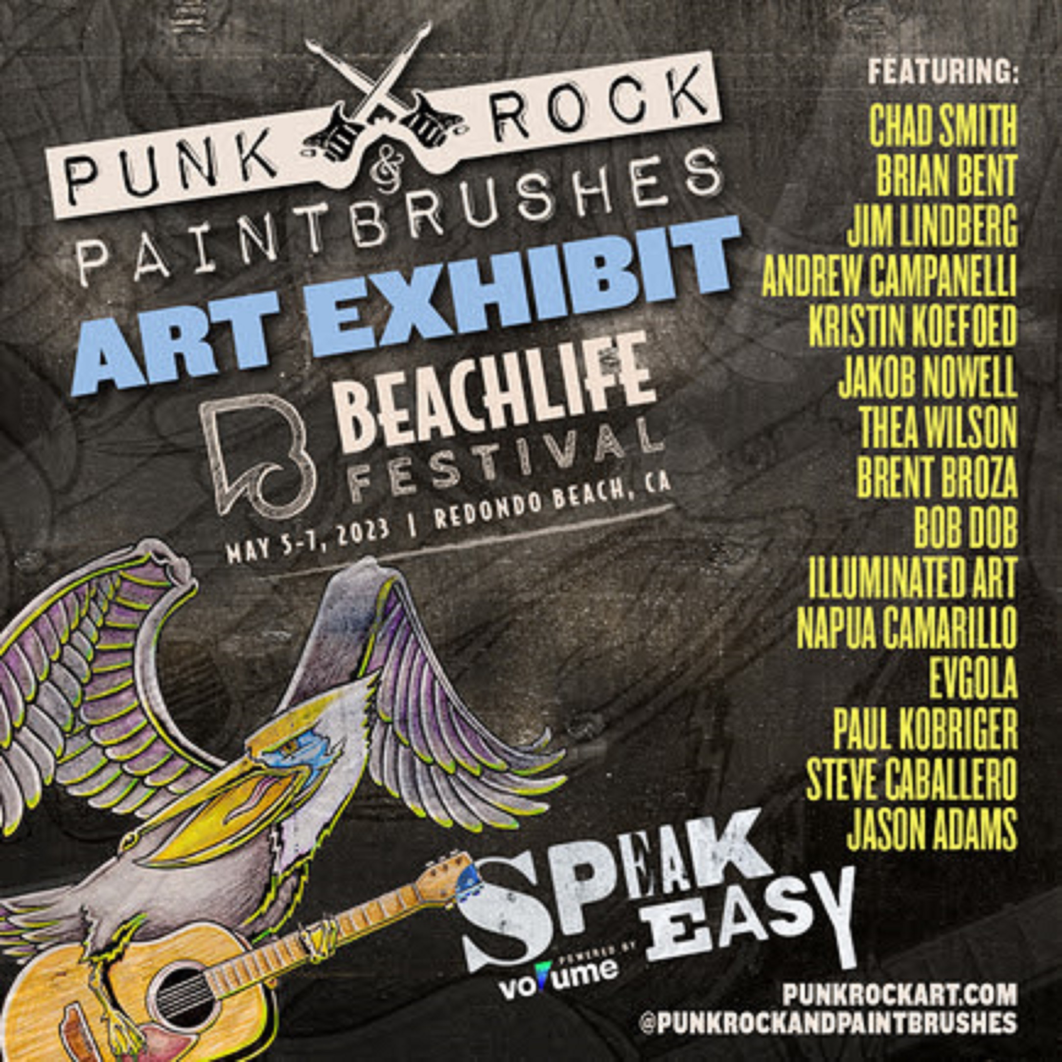 Red Hot Chili Peppers Drummer Chad Smith Leads List of Talent Contributing Original Artworks For Special Punk Rock & Paintbrushes Galleries
