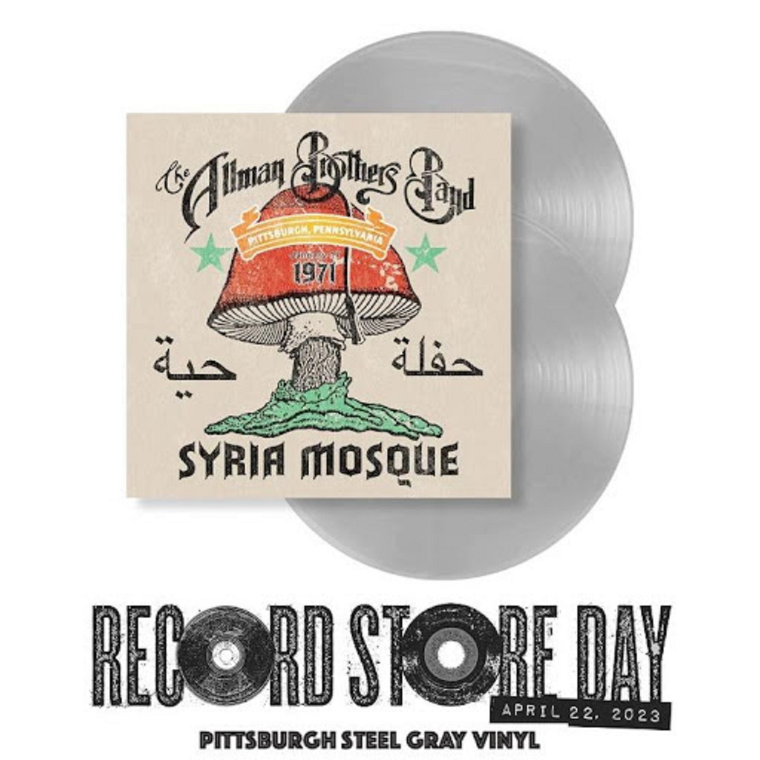 Allman Brothers Band Exclusive Record Store Day Release Out April 22; ‘Syria Mosque’ On “Pittsburgh Steel Grey” Vinyl