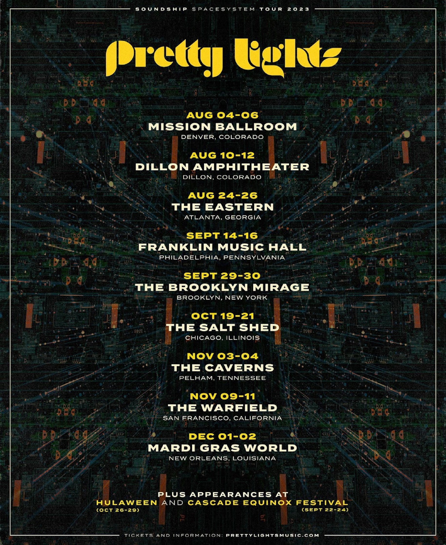 Pretty Lights Soundship Spacesystem Tour Dates