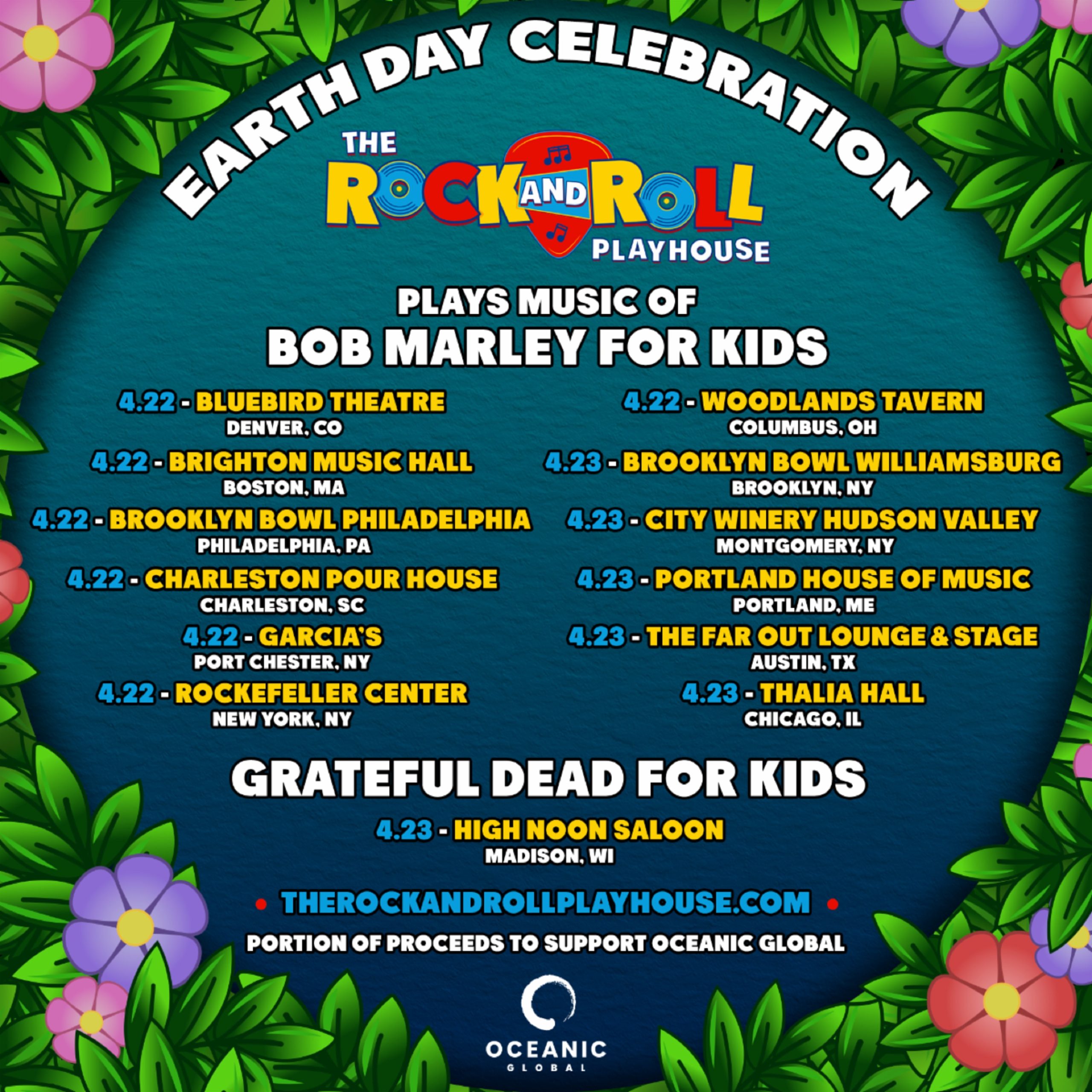 The Rock And Roll Playhouse Celebrates Earth Day With Family Concert Series