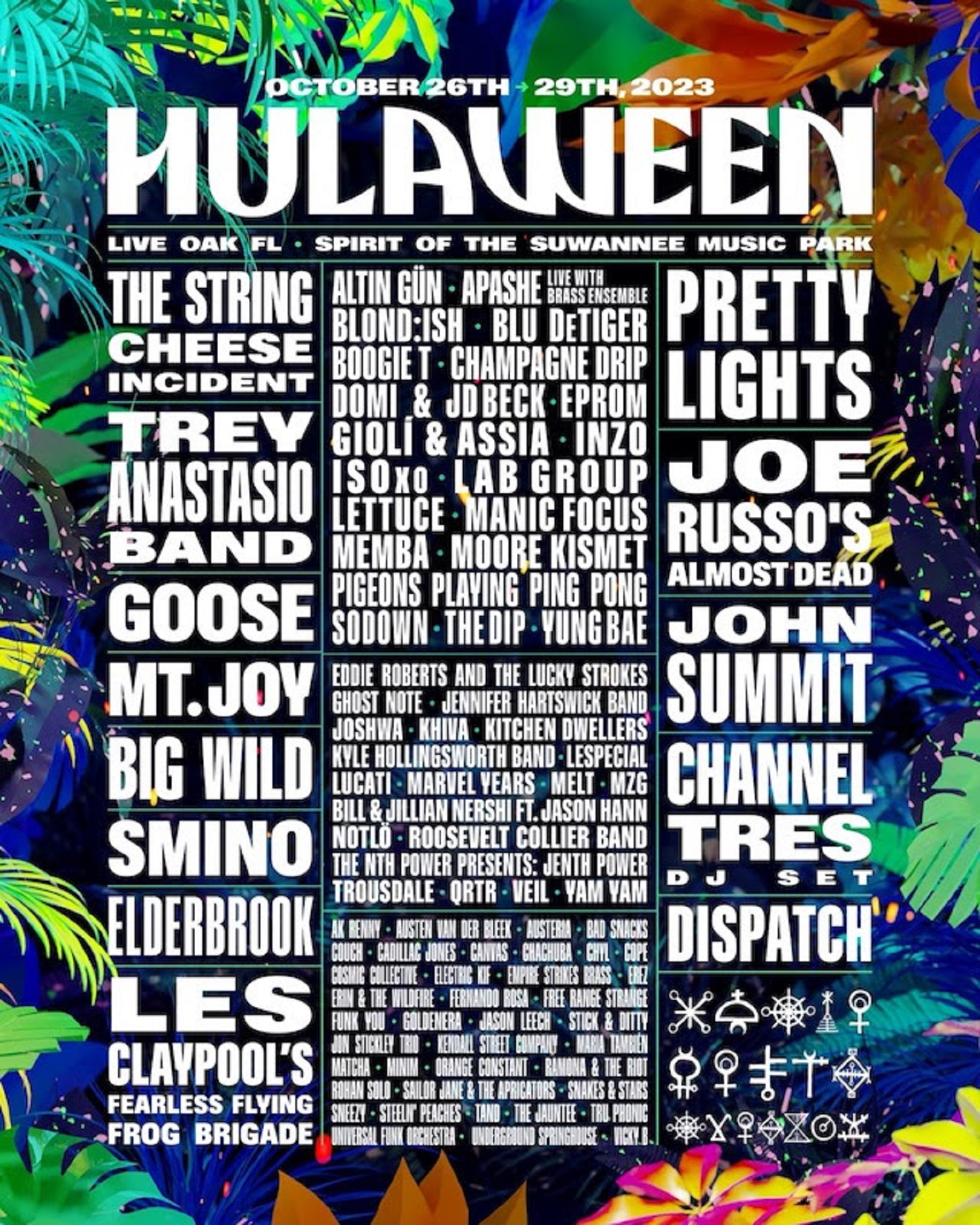 Suwannee Hulaween to celebrate festival’s tenth anniversary with historic, genre-bending lineup