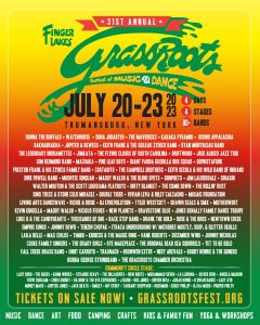 31st Annual Finger Lakes GrassRoots Festival Lineup Announced