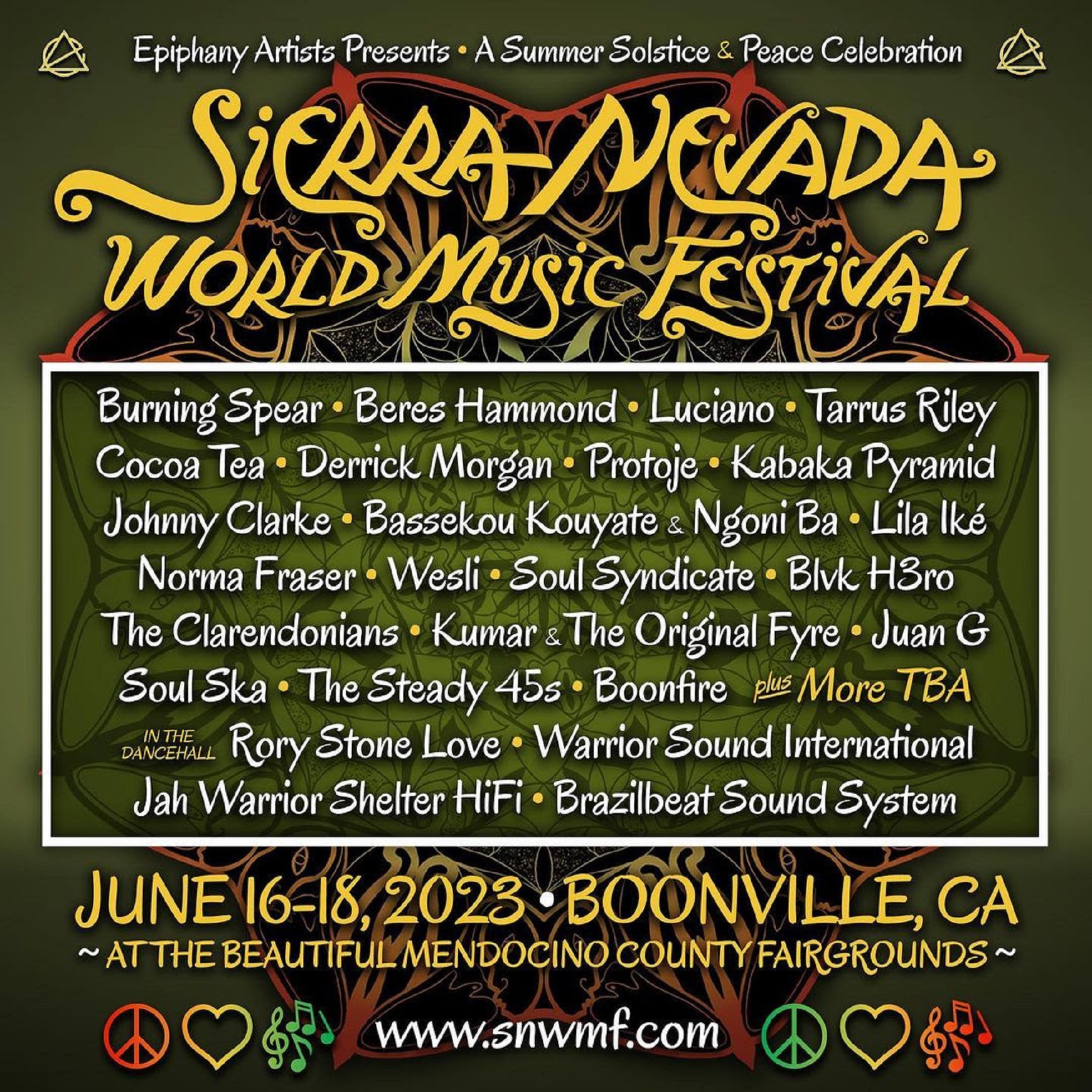 Sierra Nevada World Music Festival A Summer Solstice & Peace Celebration