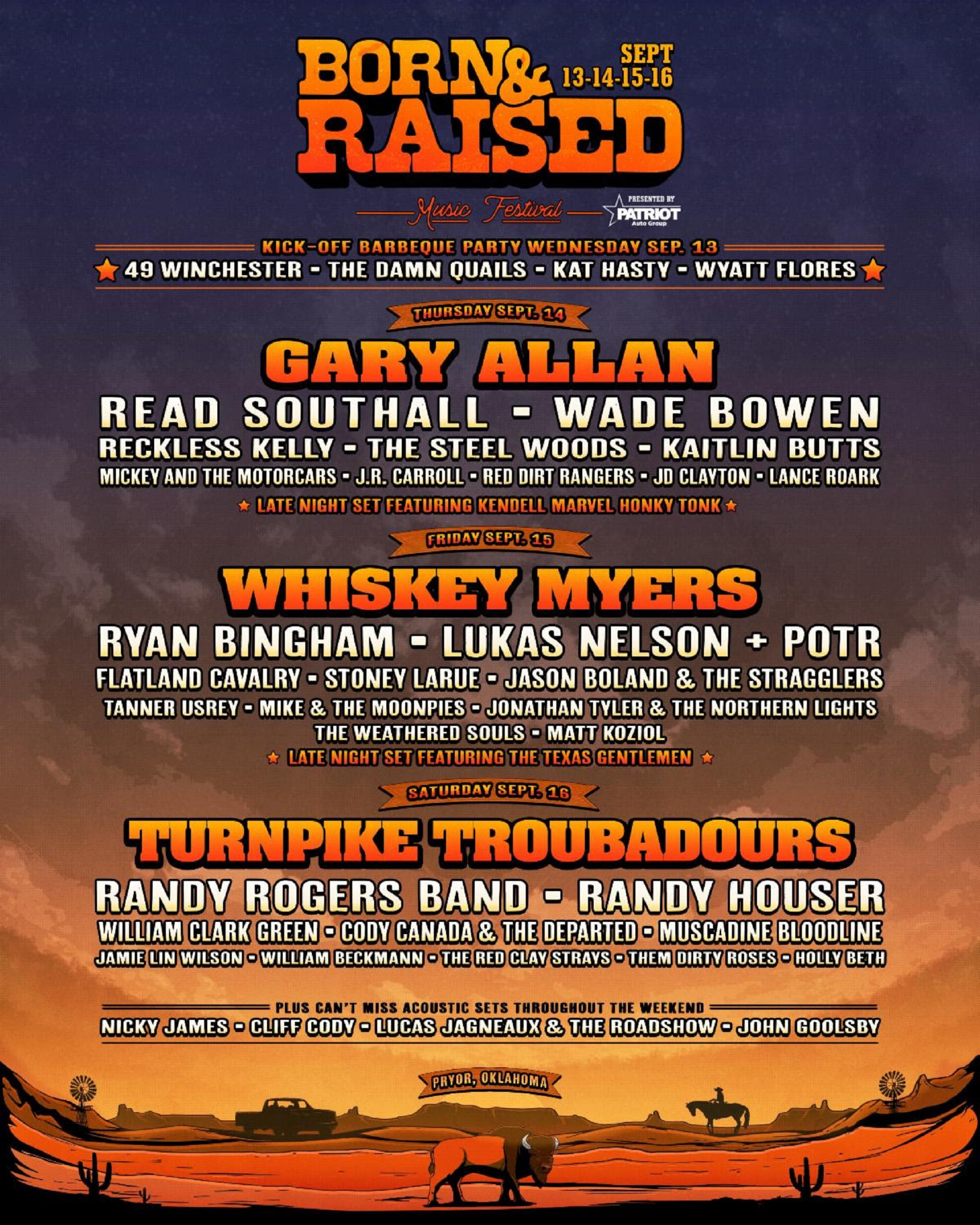 Born & Raised Music Festival Announces Single Day Lineup For 3rd Annual Festival