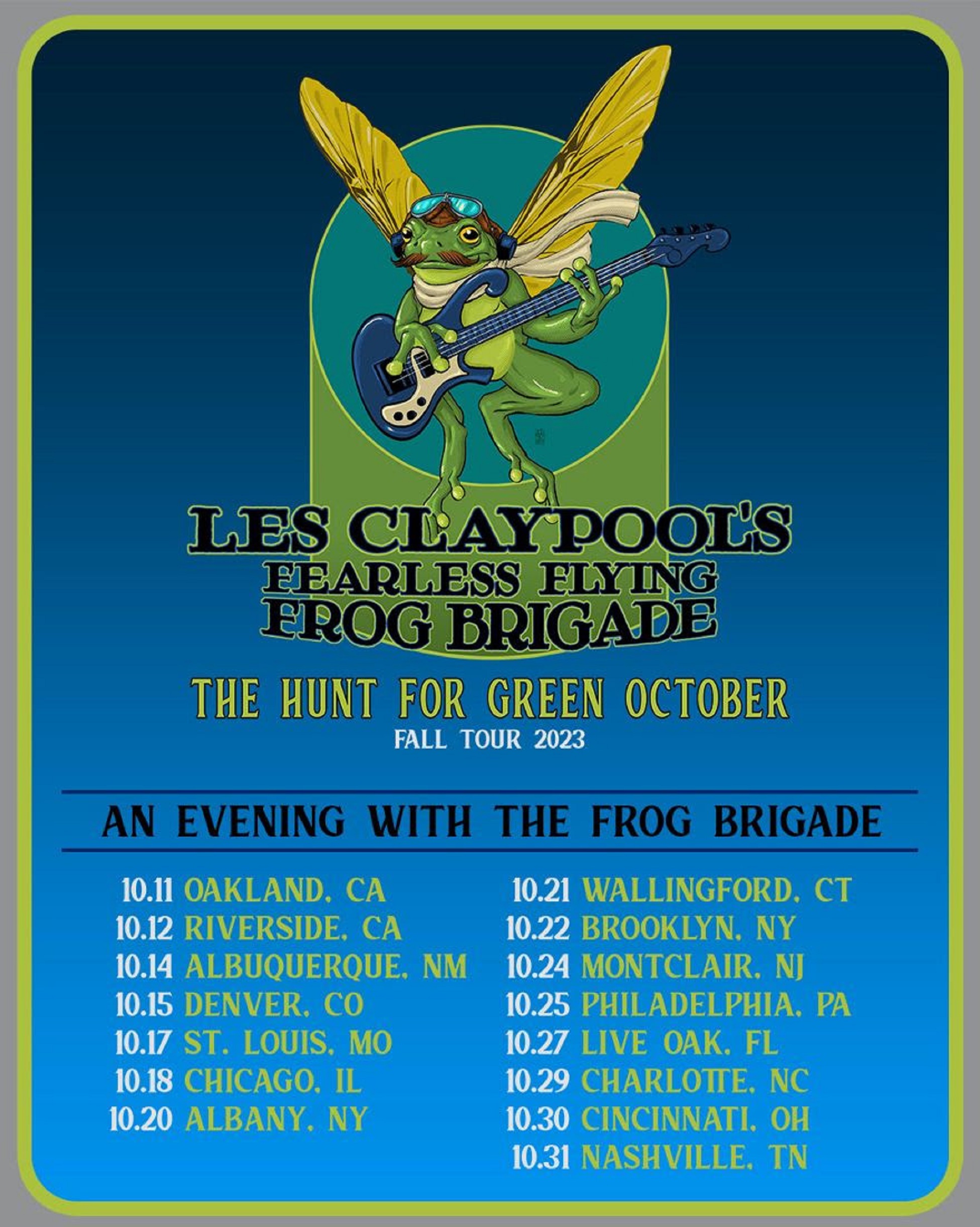 Les Claypool's Frog Brigade Announces East Coast Dates w/ Expanded Repertoire