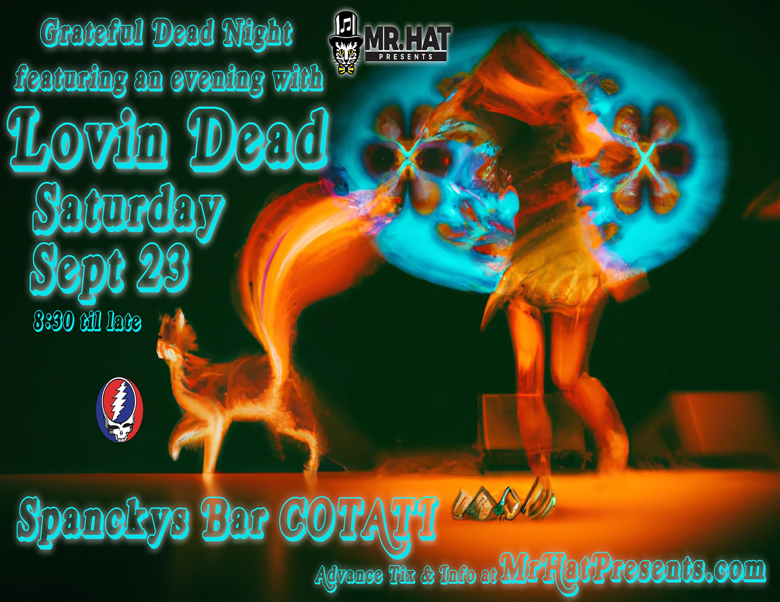 LOVIN’ DEAD returns to Spancky’s in Cotati Saturday Night