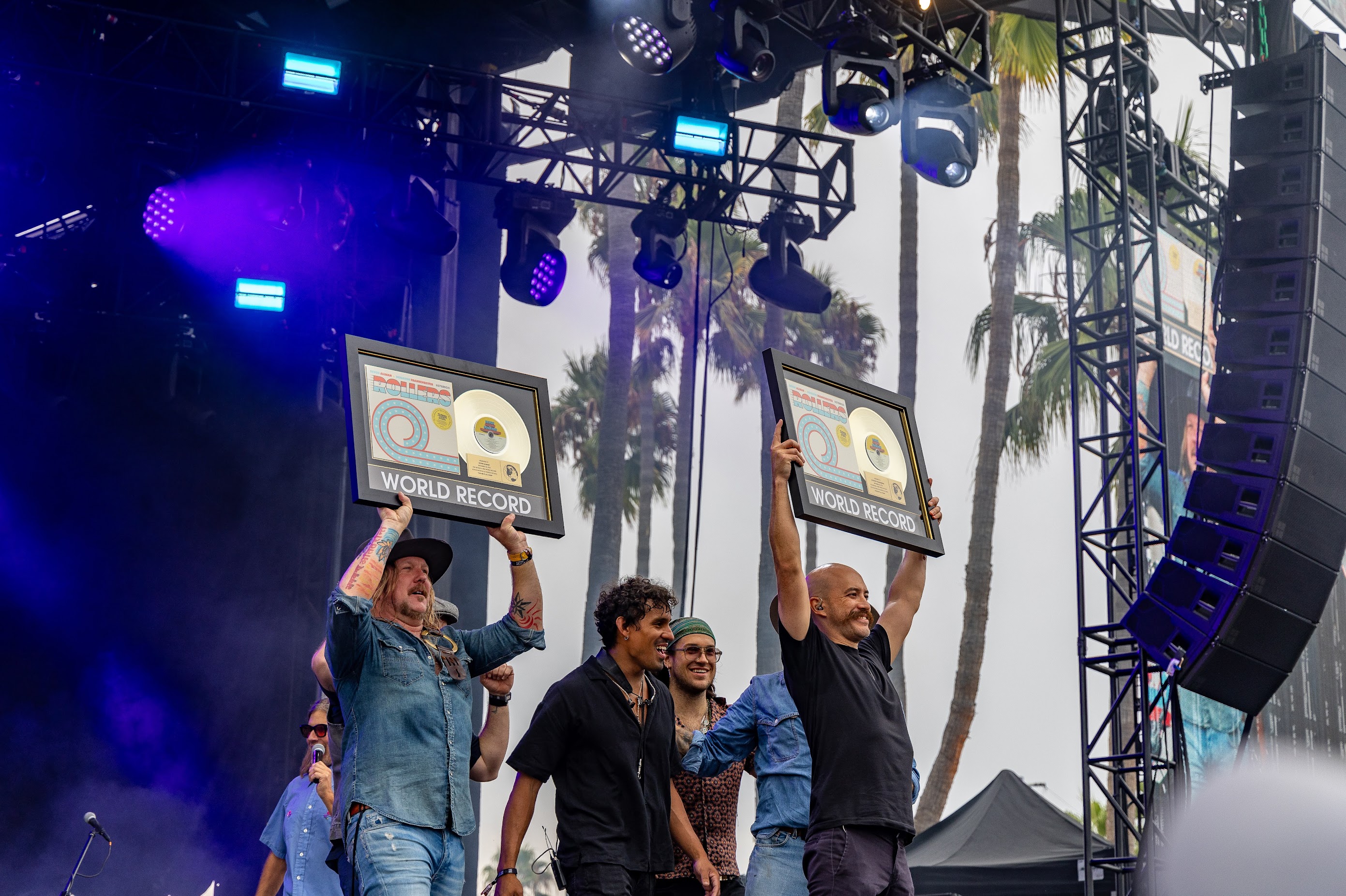 Devon Allman Project & Donavon Frankenreiter celebrates their World Record at BeachLife Ranch Festival!