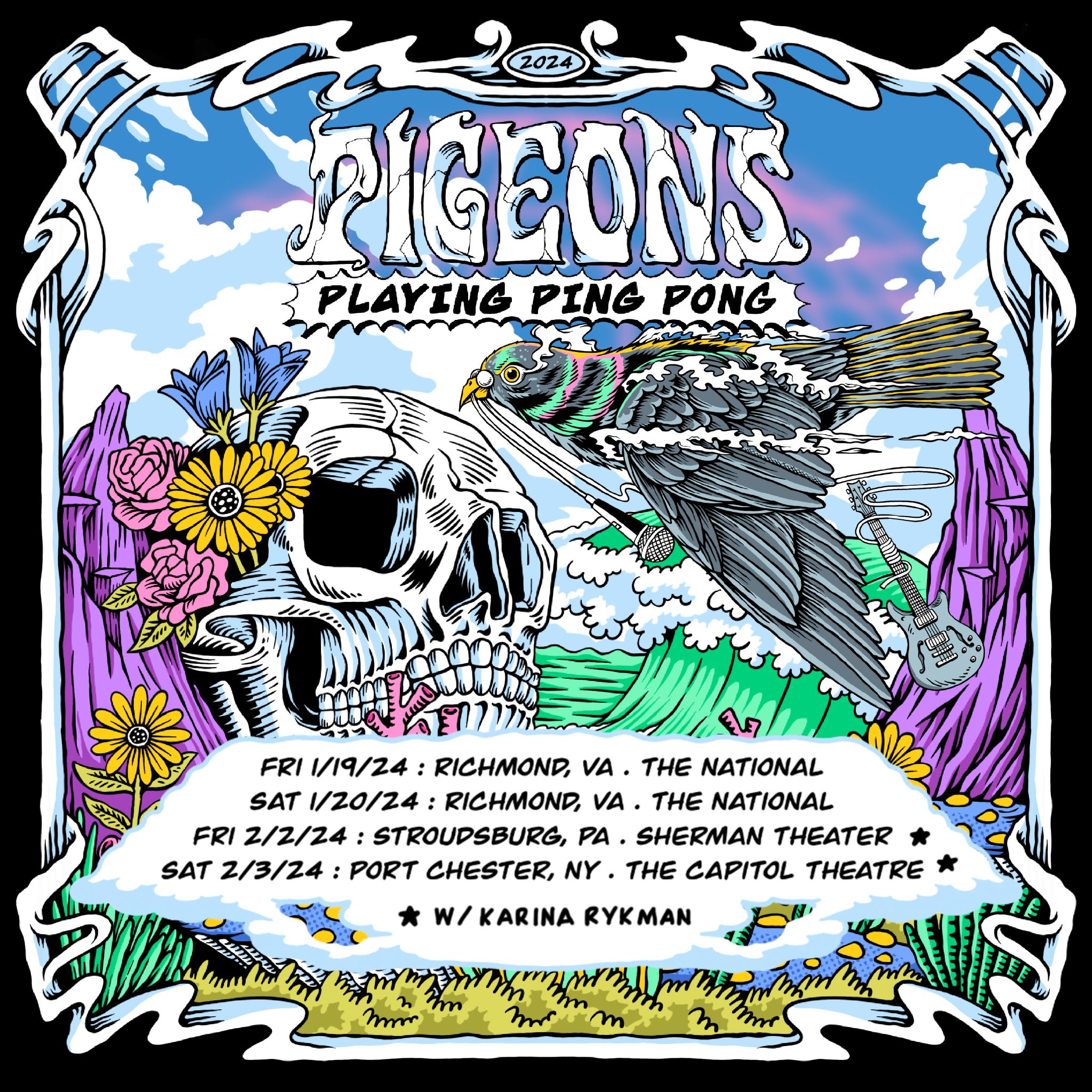 PIGEONS PLAYING PING PONG ANNOUNCES EARLY 2024 DATES INCLUDING THE CAPITOL THEATRE