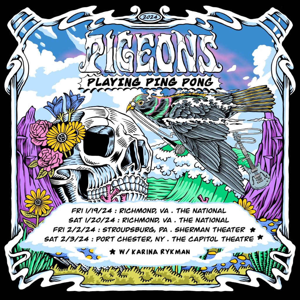 PIGEONS PLAYING PING PONG ANNOUNCES EARLY 2024 DATES INCLUDING THE CAPITOL THEATRE