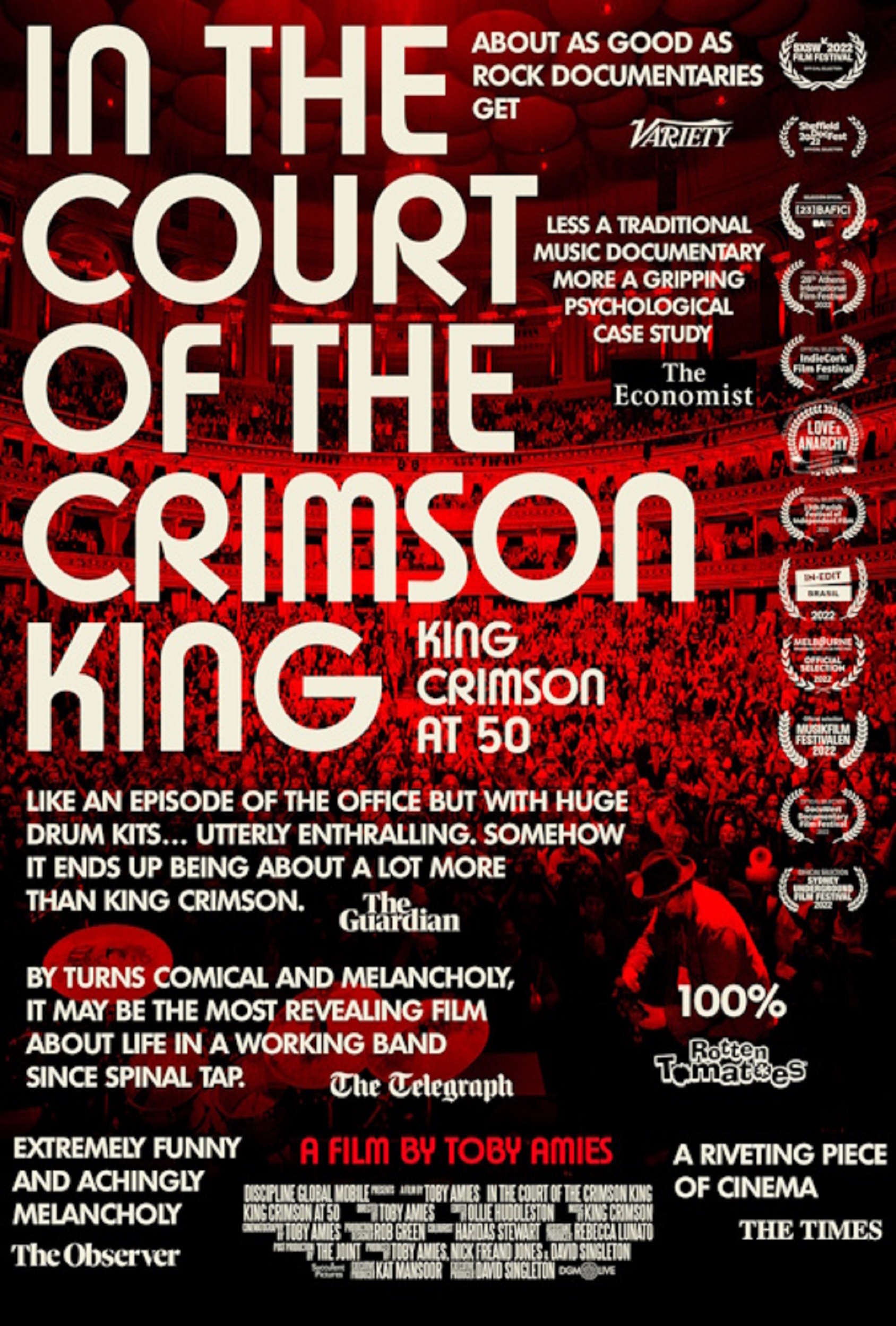 King Crimson’s “In The Court Of The Crimson King – King Crimson At 50” Documentary By Toby Amies Coming To Select US Theaters Opening November 3rd