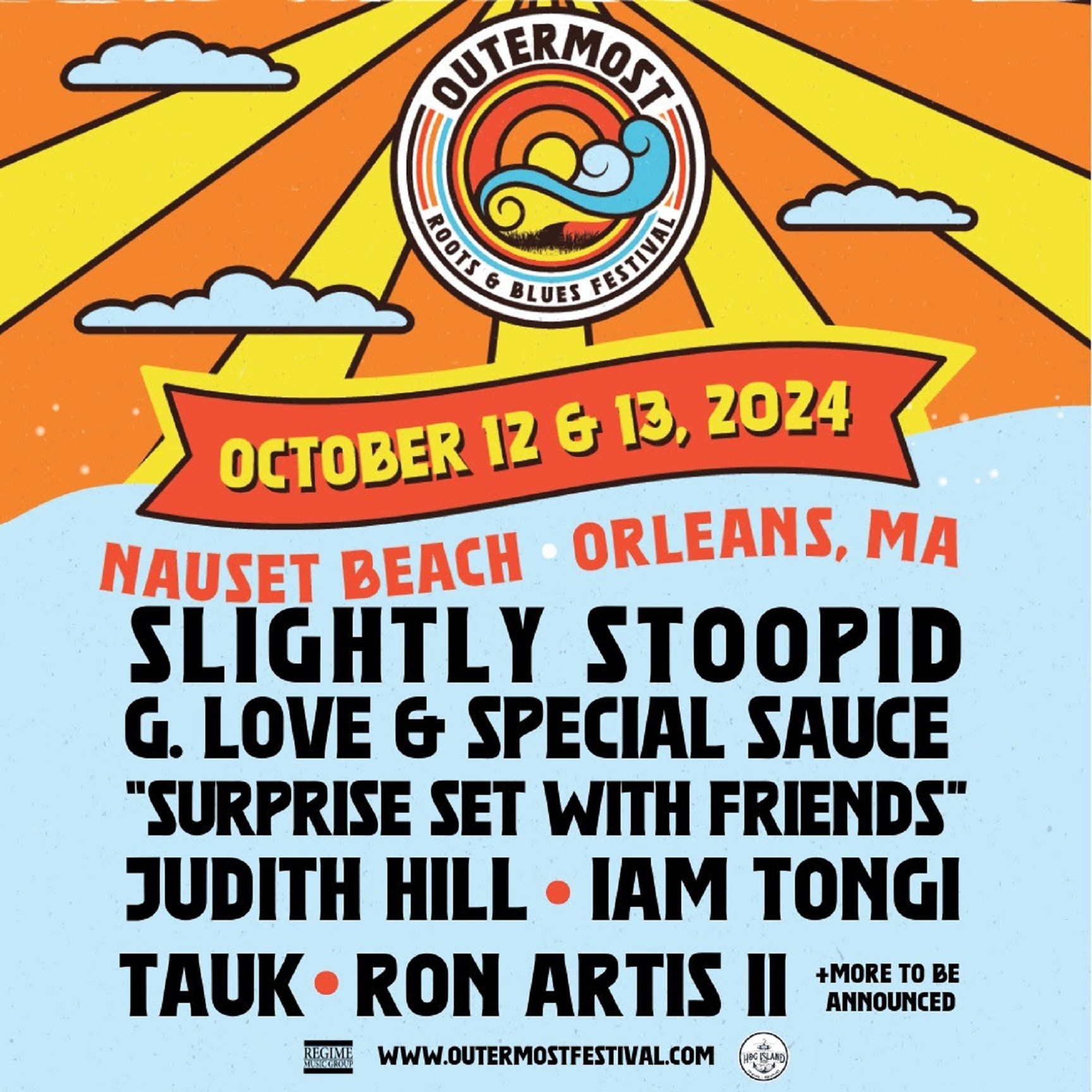 Outermost Roots & Blues Festival Returns to Orleans, Massachusetts With an Expanded 2-Day Festival October 12-13 at Nauset Beach
