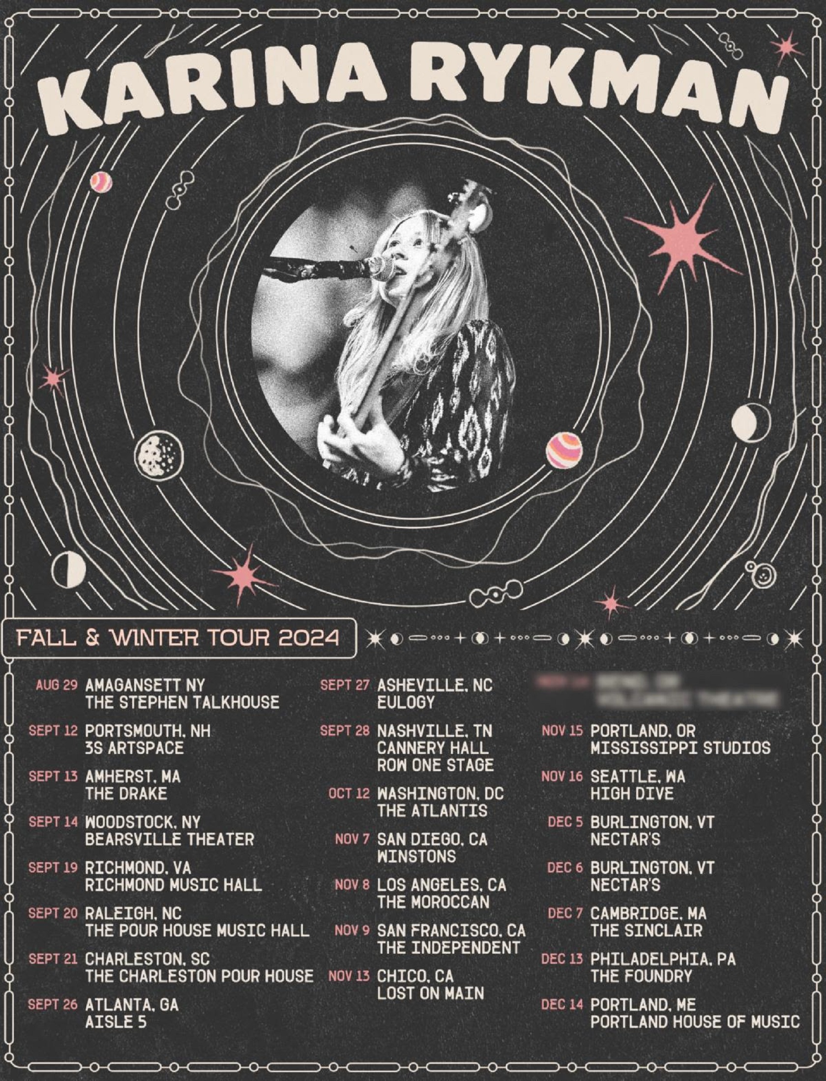 Karina Rykman Announces More Headlining Tour Dates