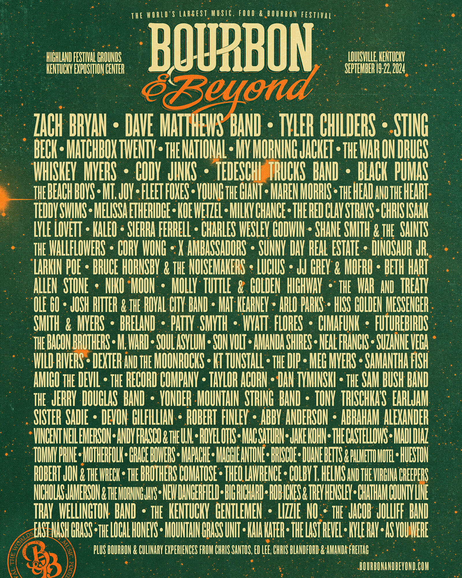 Bourbon & Beyond Daily Music Schedule Announced And New App Launched