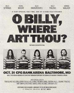 Billy Strings Presents "O Billy, Where Art Thou?" in Baltimore This Halloween