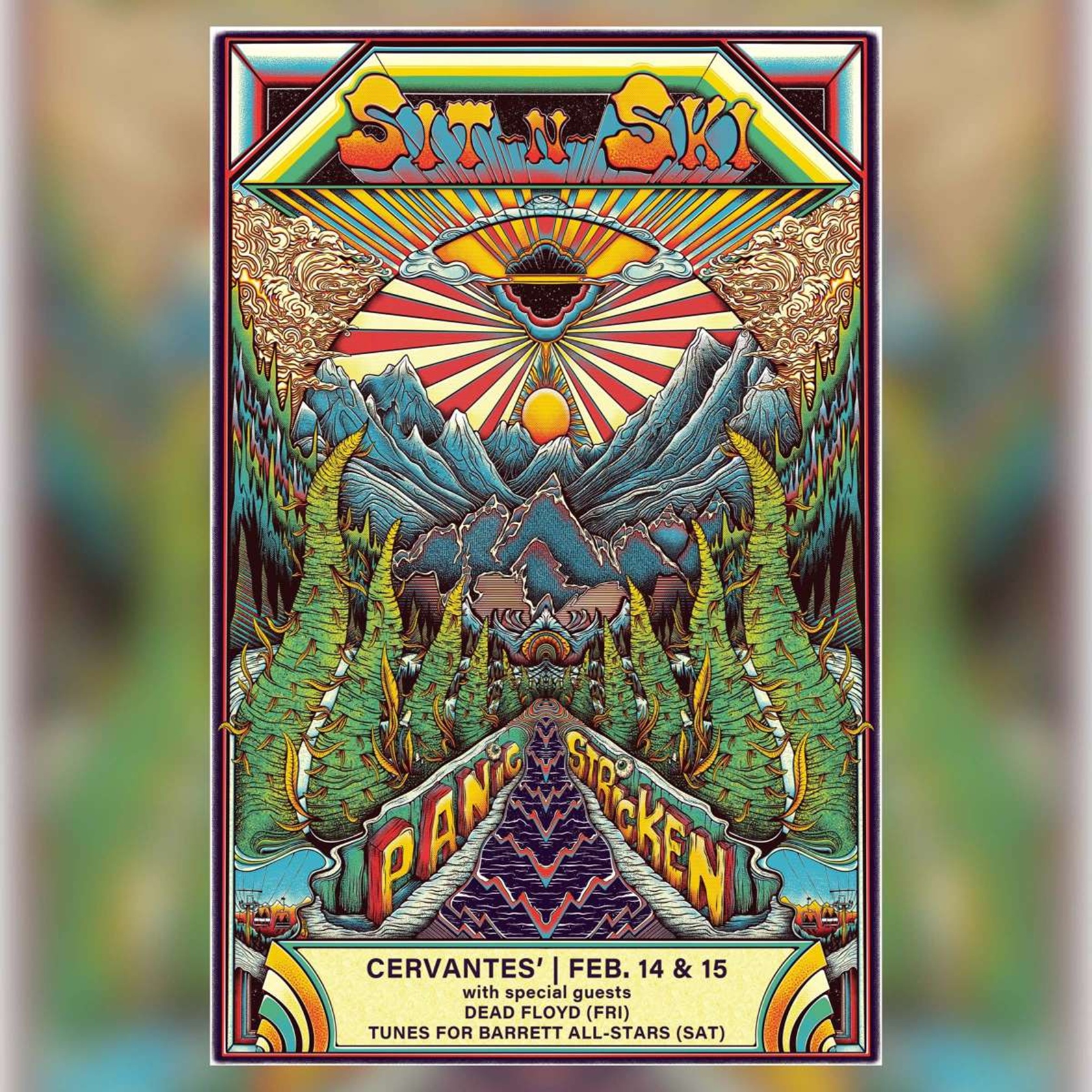 Get Ready to Sit ‘n’ Ski with Panic Stricken at Cervantes’ Masterpiece Ballroom!