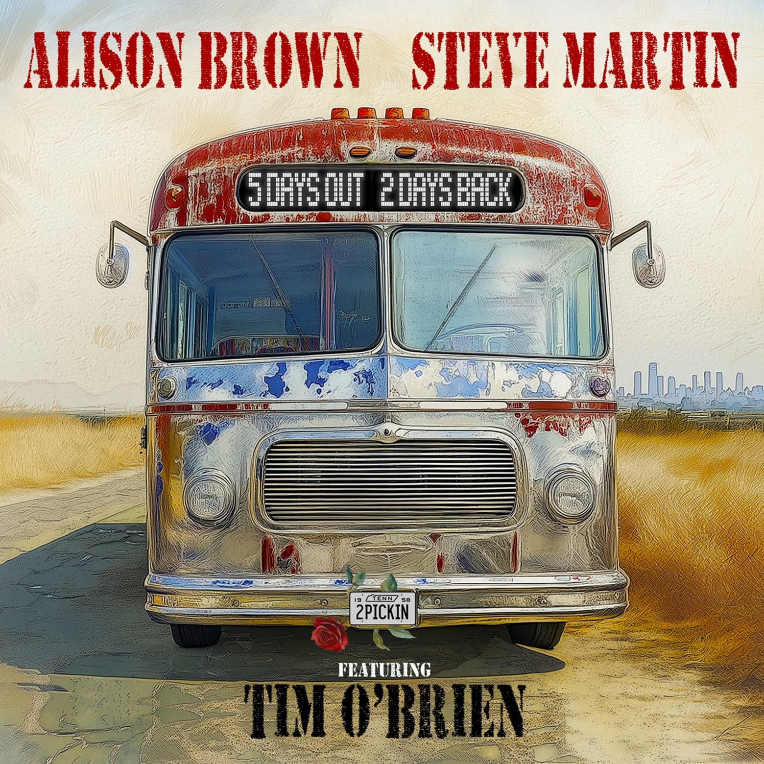 Alison Brown & Steve Martin Team Up with Tim O'Brien on "5 Days Out, 2 Days Back"