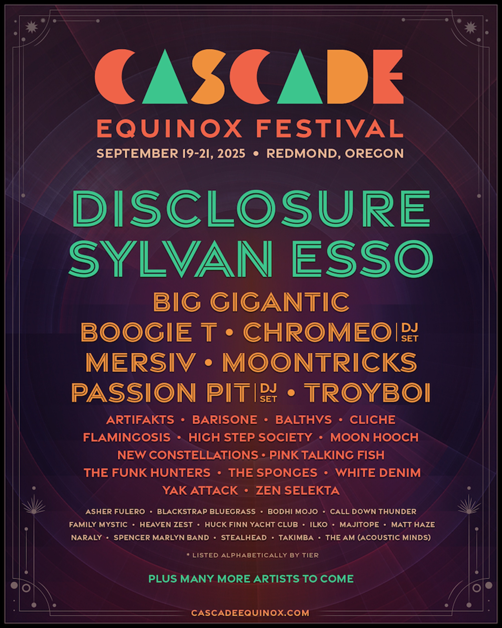 Cascade Equinox unveils stacked lineup for third annual edition