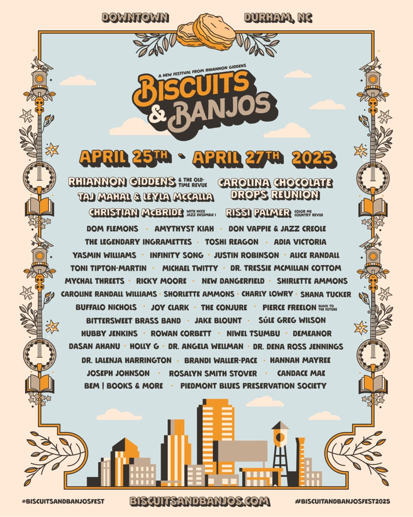 Rhiannon Giddens announces livestream of Carolina Chocolate Drops reunion from Biscuits & Banjos fest