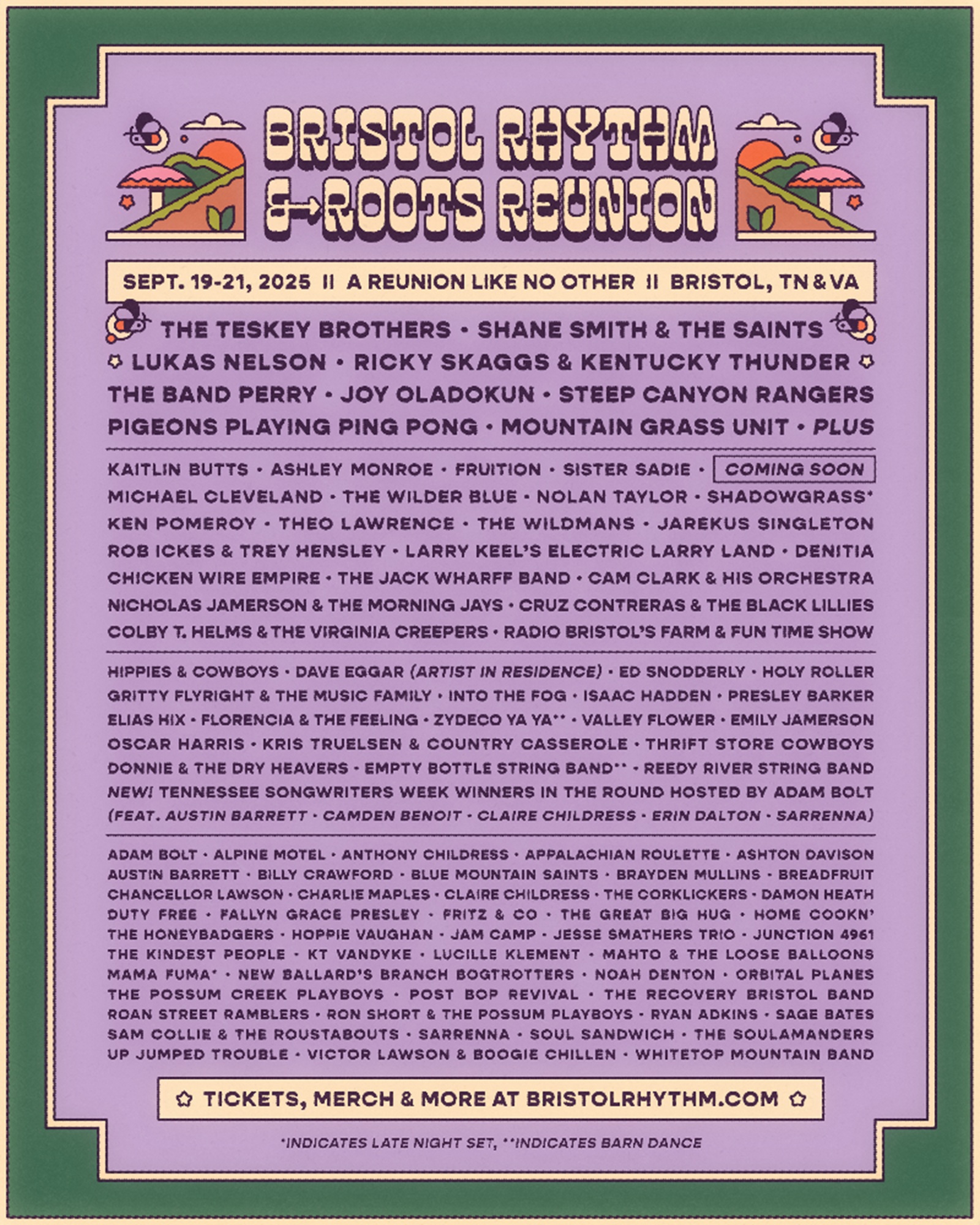 2025 Bristol Rhythm & Roots Reunion Lineup Announced