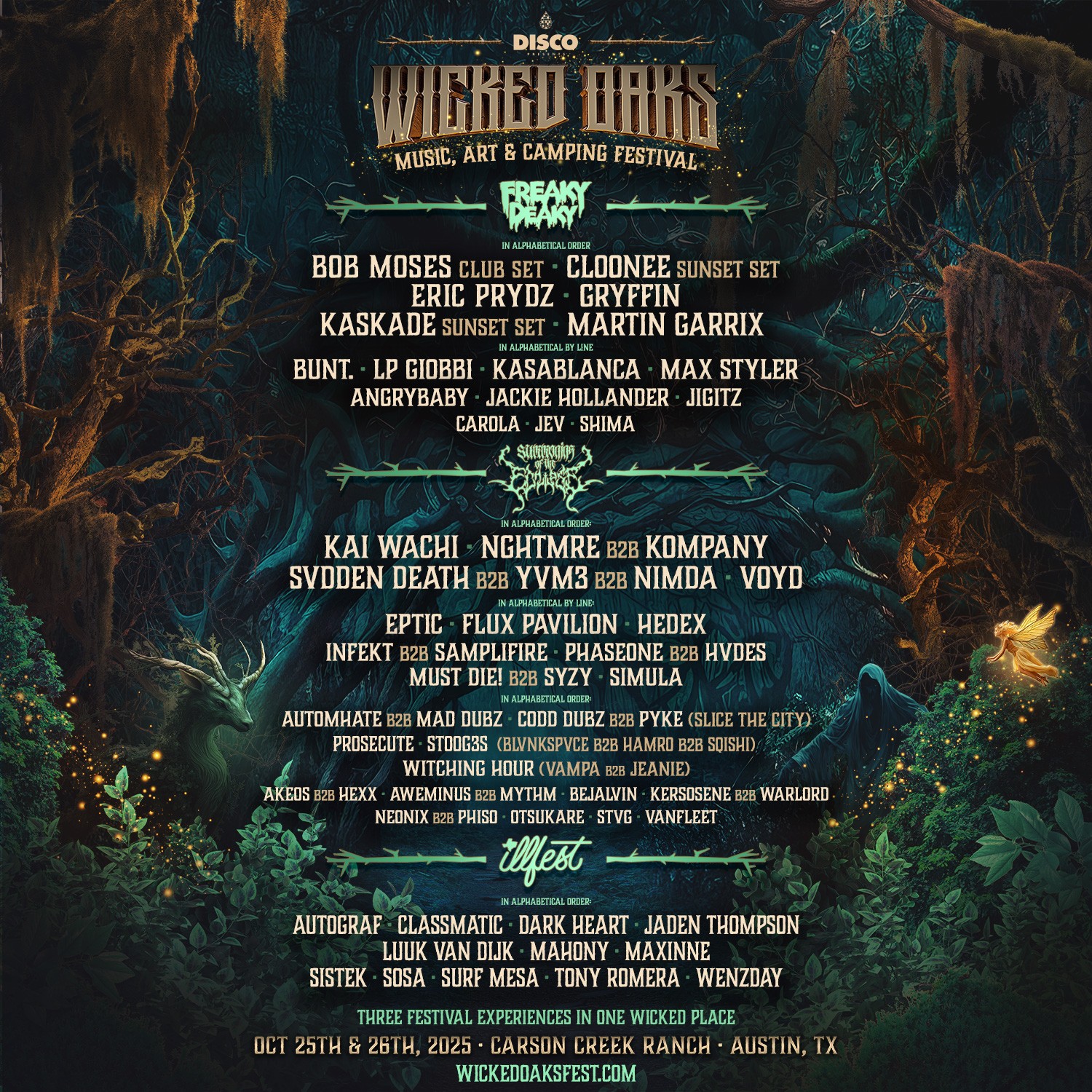 Disco Presents Unveils Inaugural Wicked Oaks Festival at Historic Carson Creek Ranch