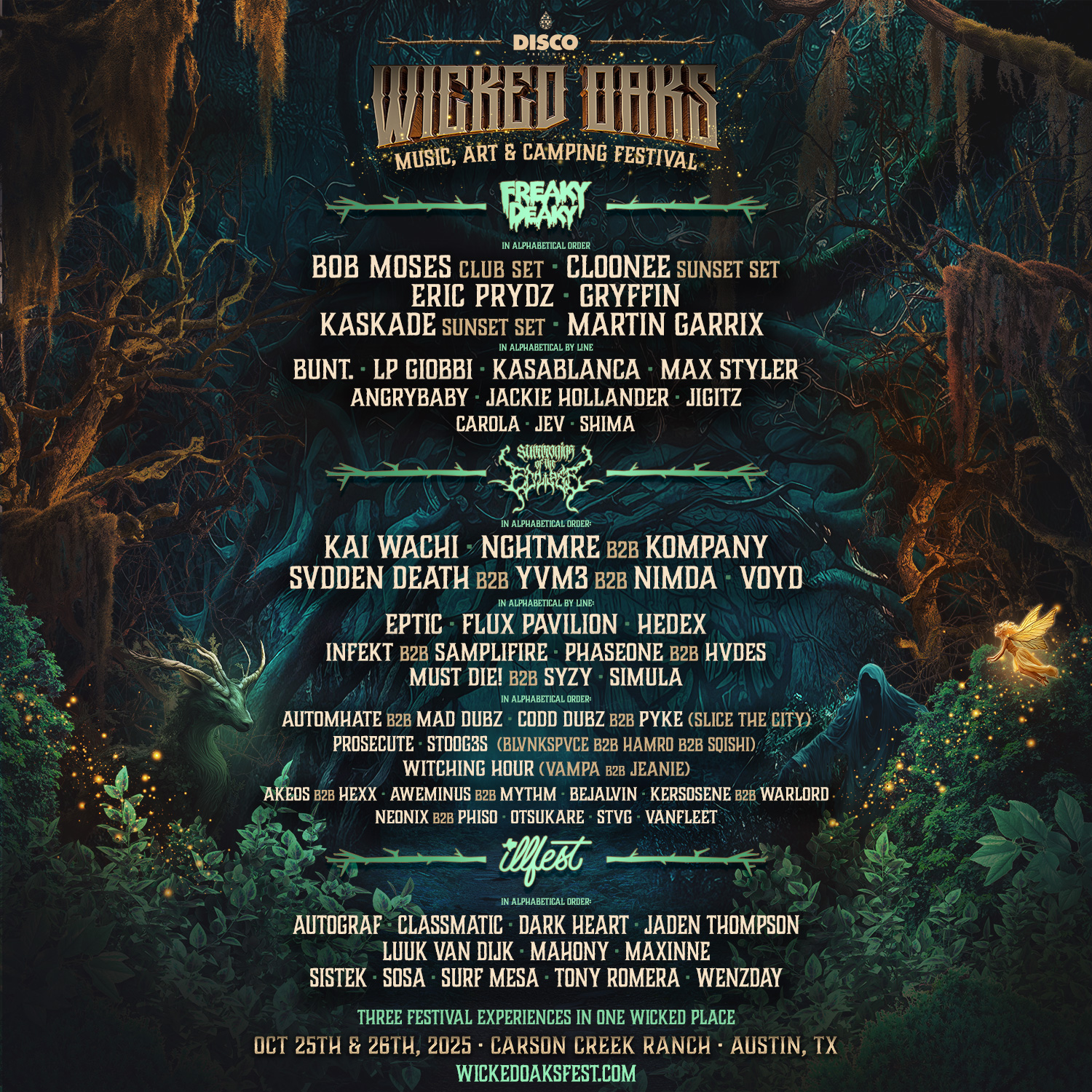 Disco Presents Unveils Inaugural Wicked Oaks Festival at Historic Carson Creek Ranch