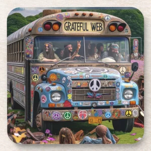 Grateful Web pillow 2 Beverage Coaster