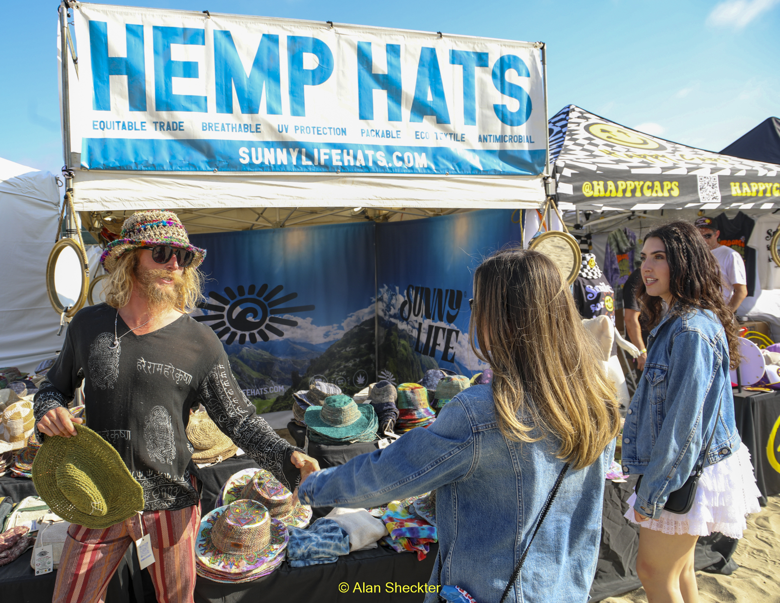 hat vendor on Friday