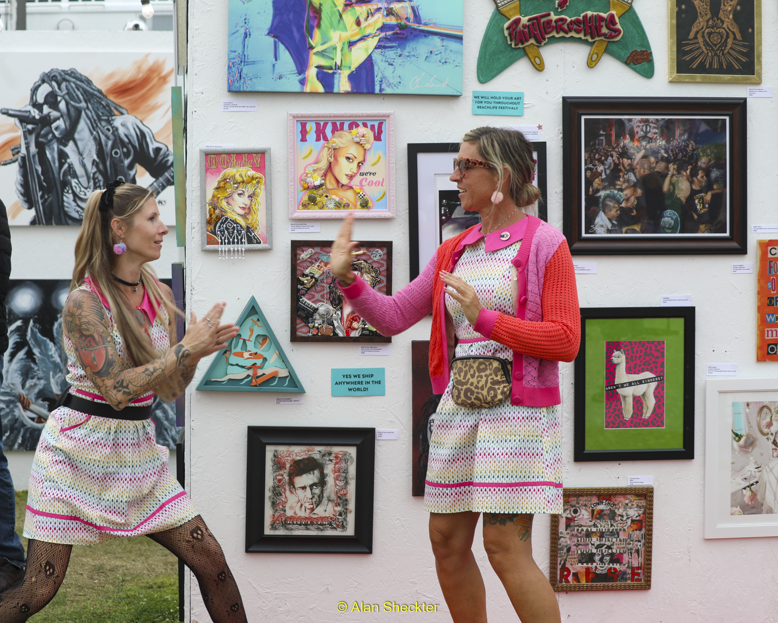 Punk Rock & Paintbrushes art installation on Sunday